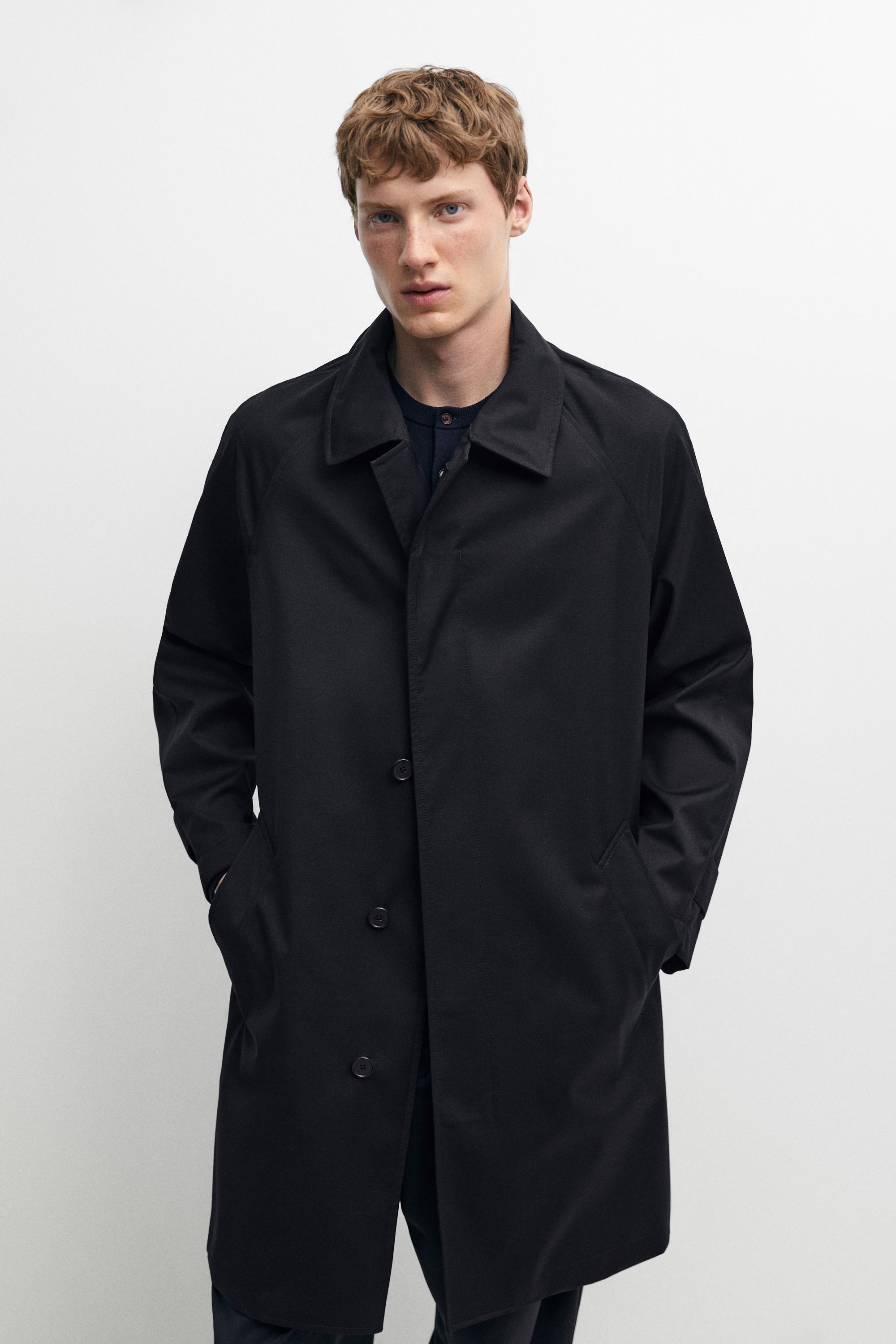 100% wool trench coat Navy Blue