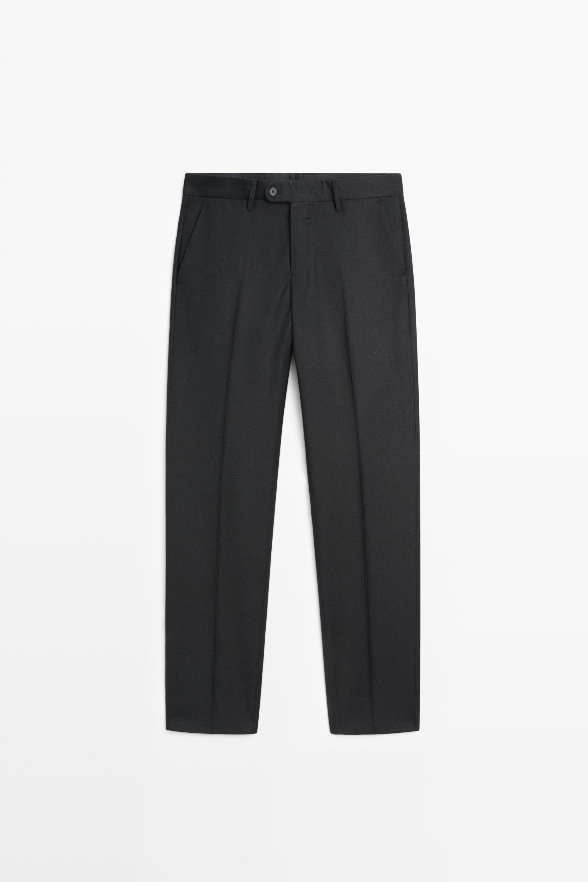 100% wool suit pants Navy Blue