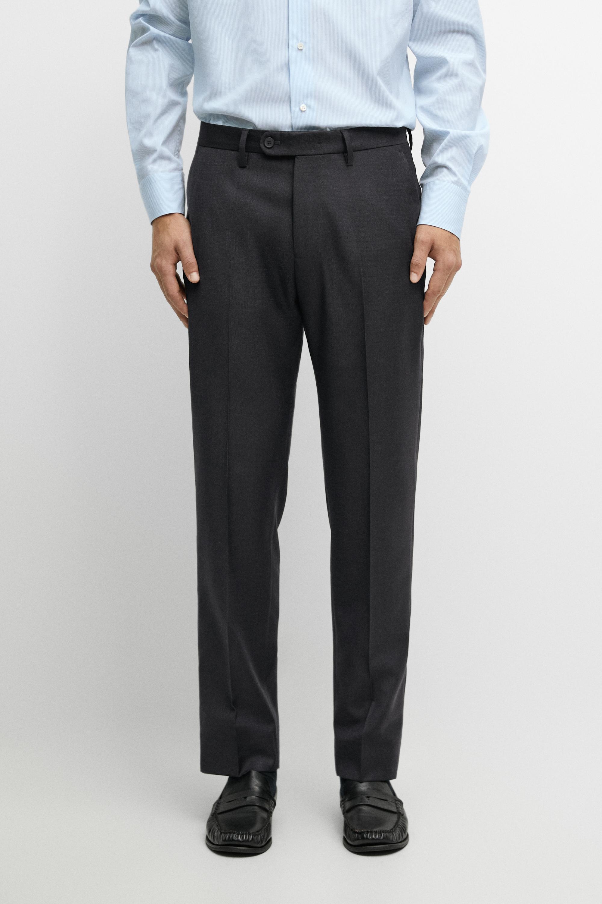 100% wool suit pants Navy Blue