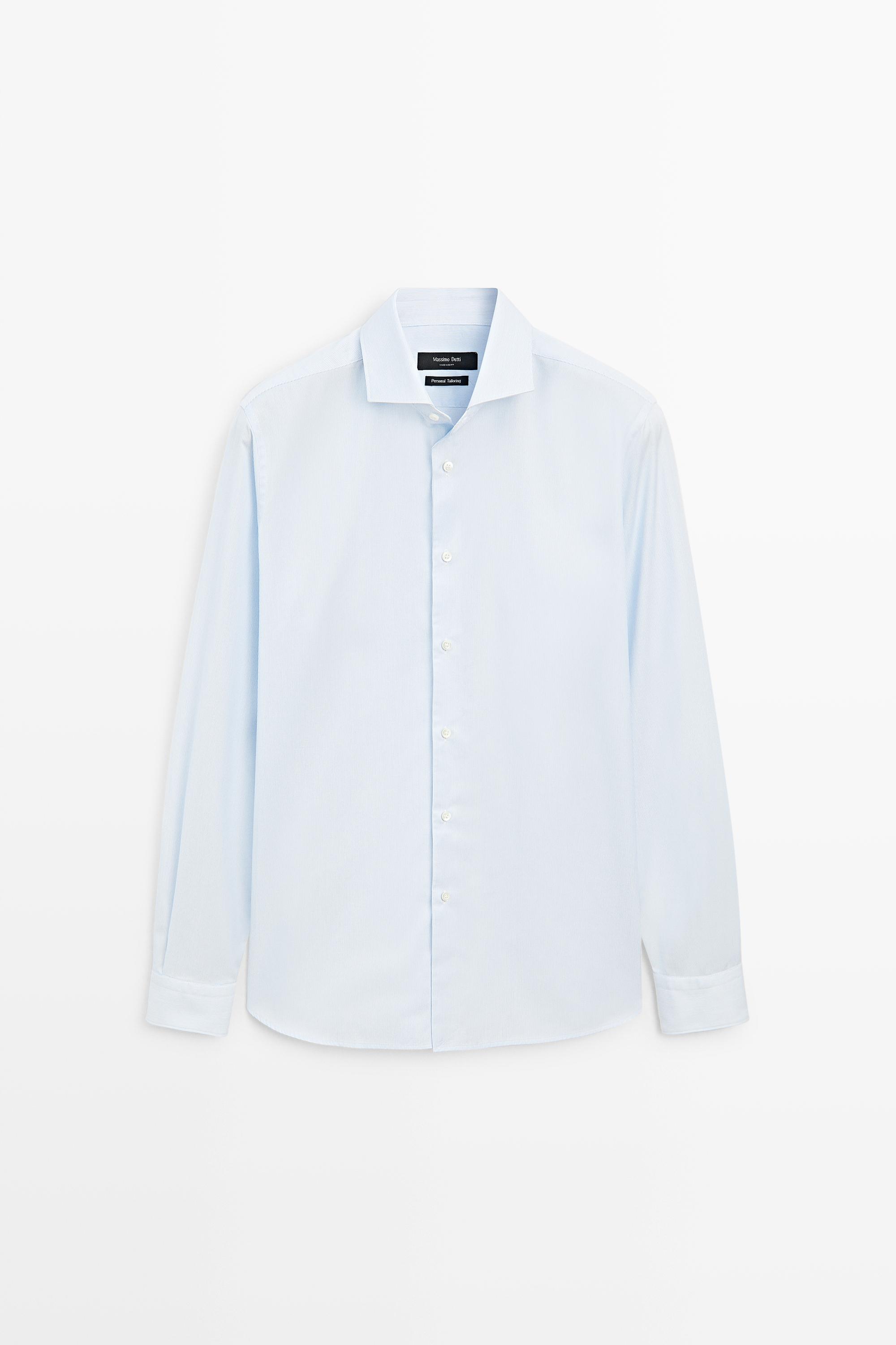 100% cotton striped shirt White