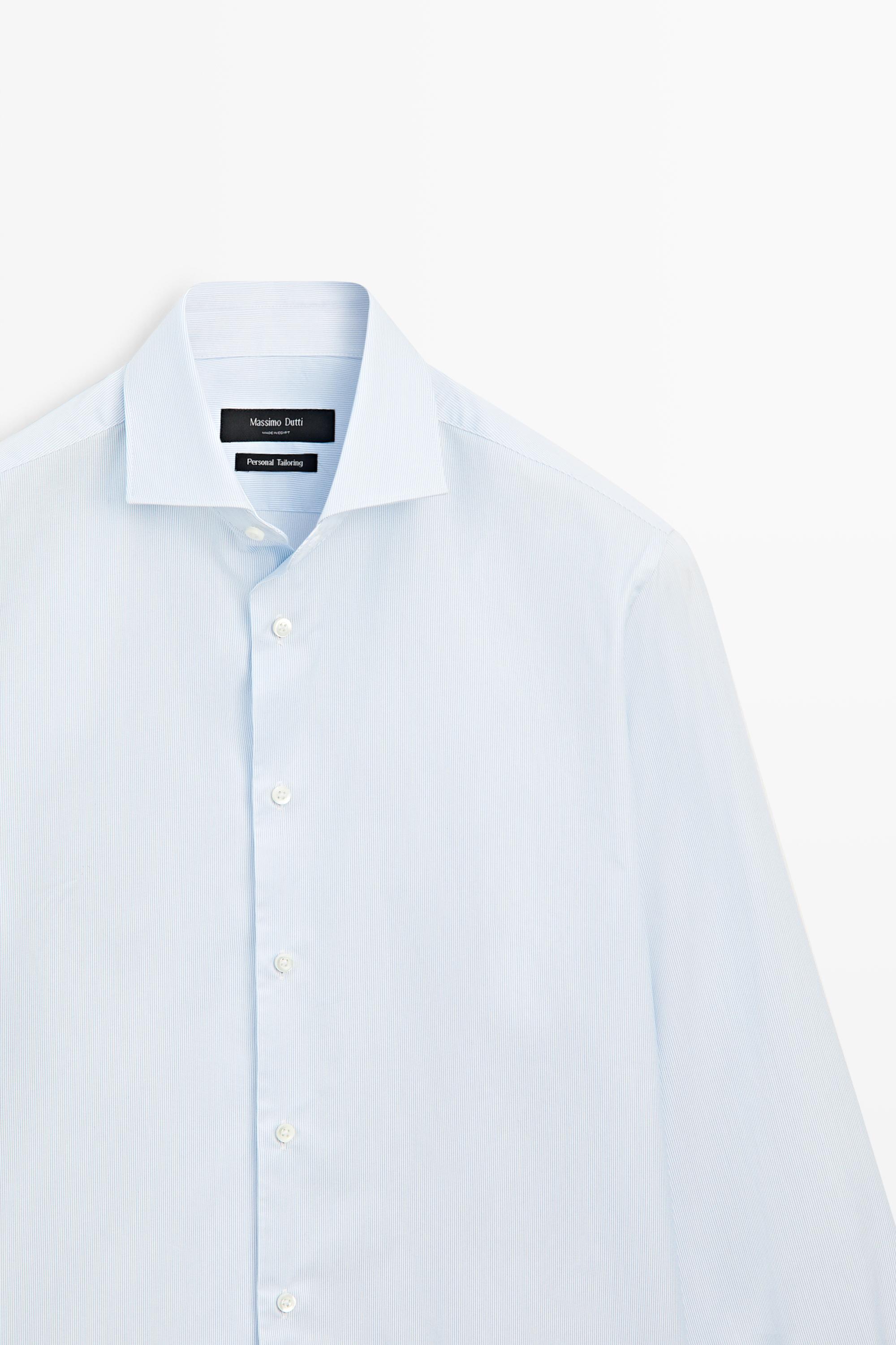 100% cotton striped shirt White