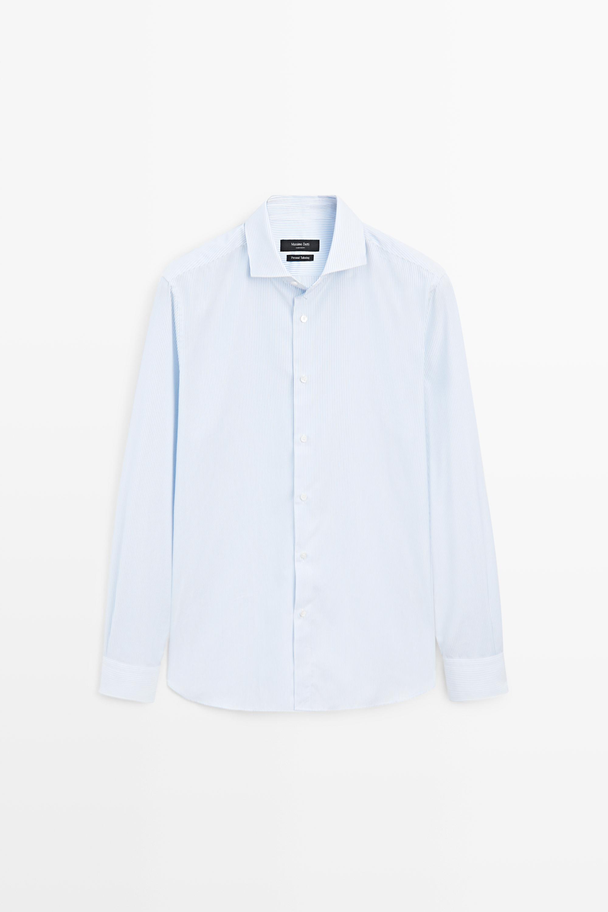 100% Cotton Striped Shirt White