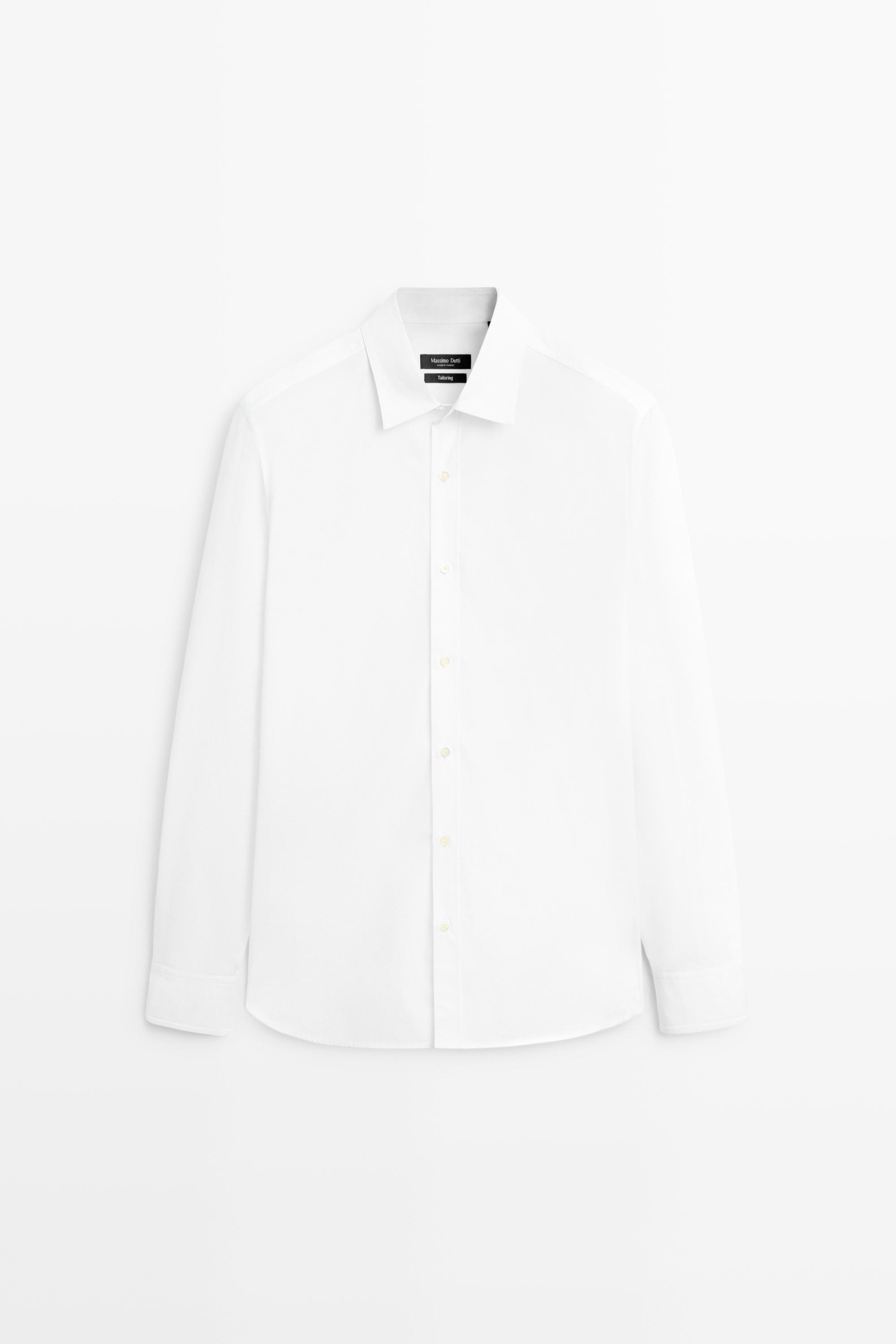 100% cotton relaxed fit shirt White