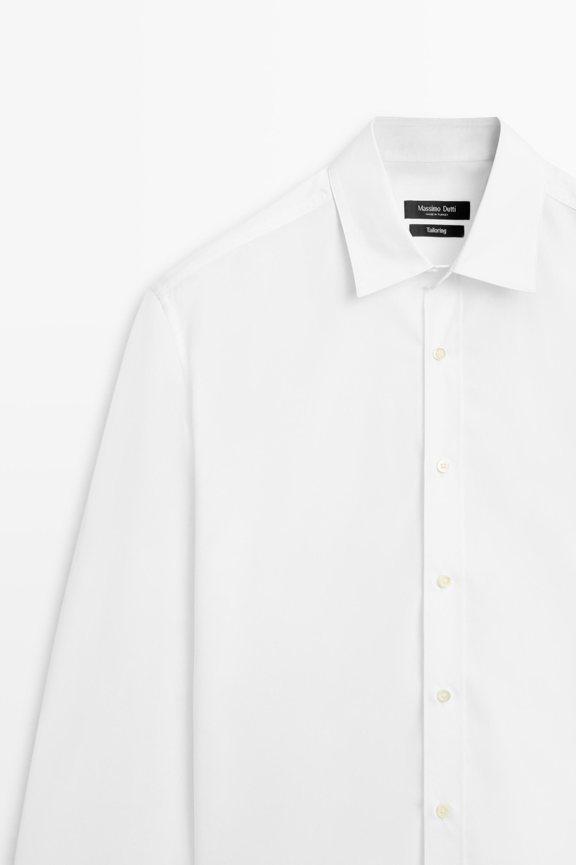 100% cotton relaxed fit shirt White