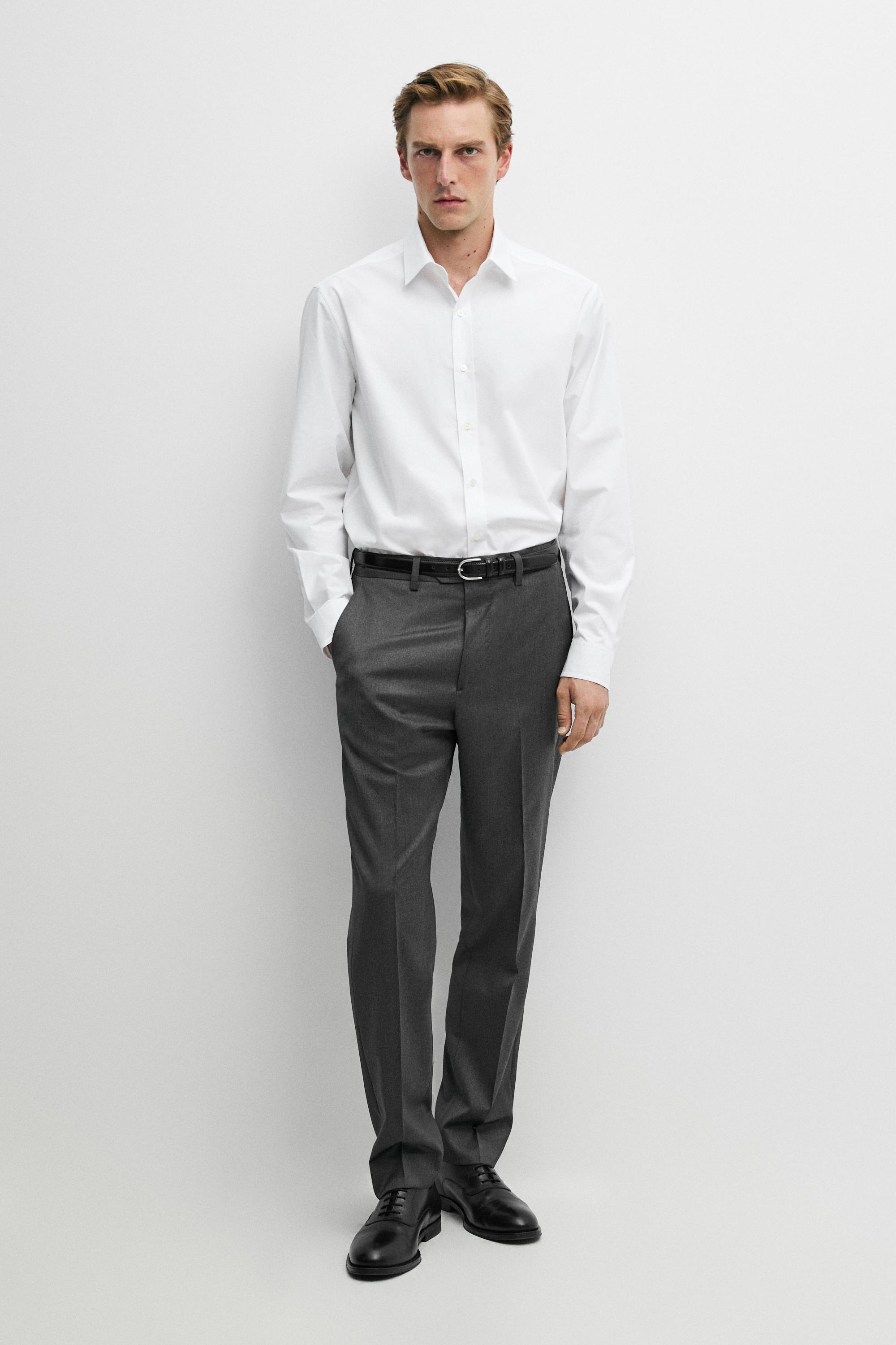 100% cotton relaxed fit shirt White