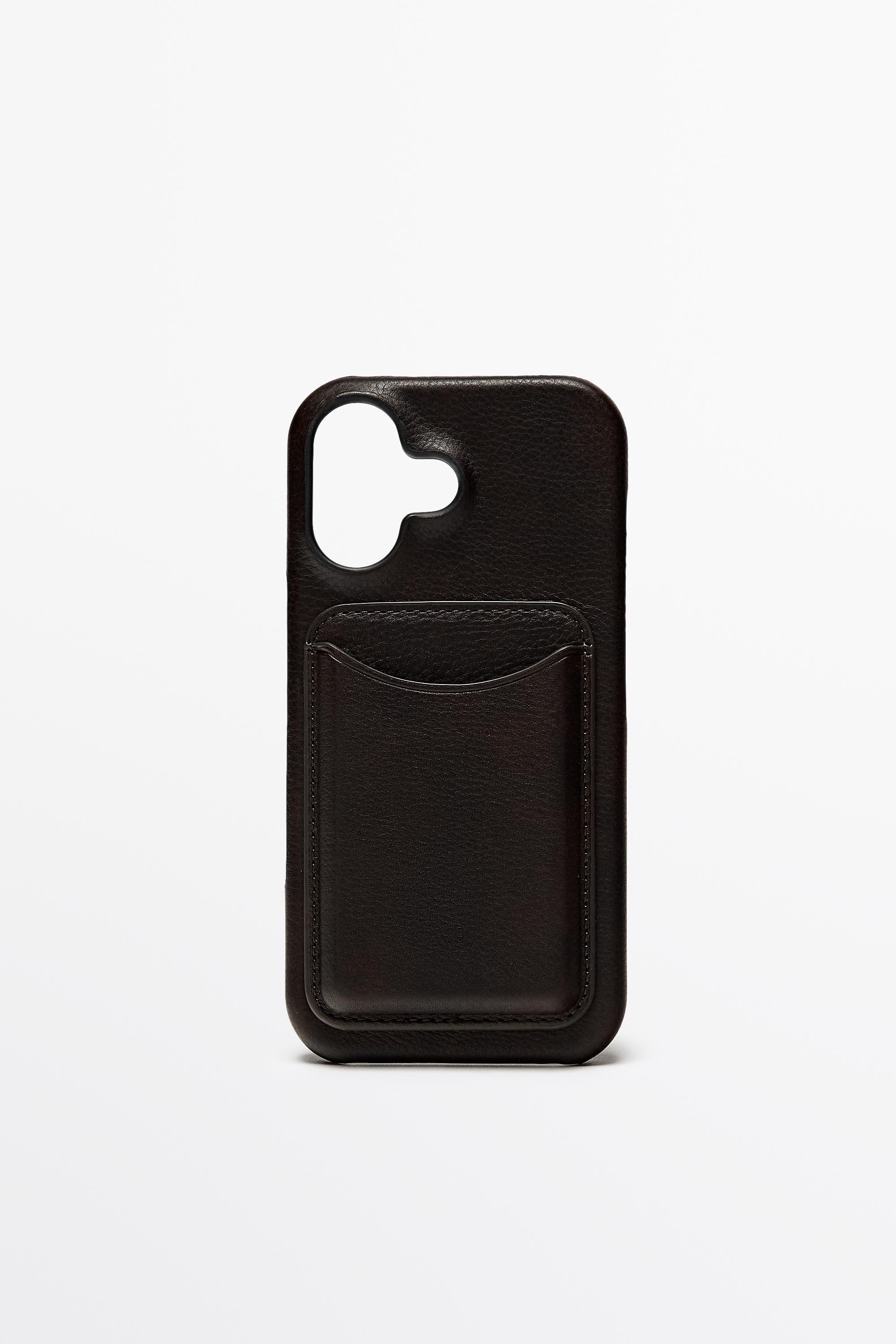 Nappa leather iPhone 17 case Brown
