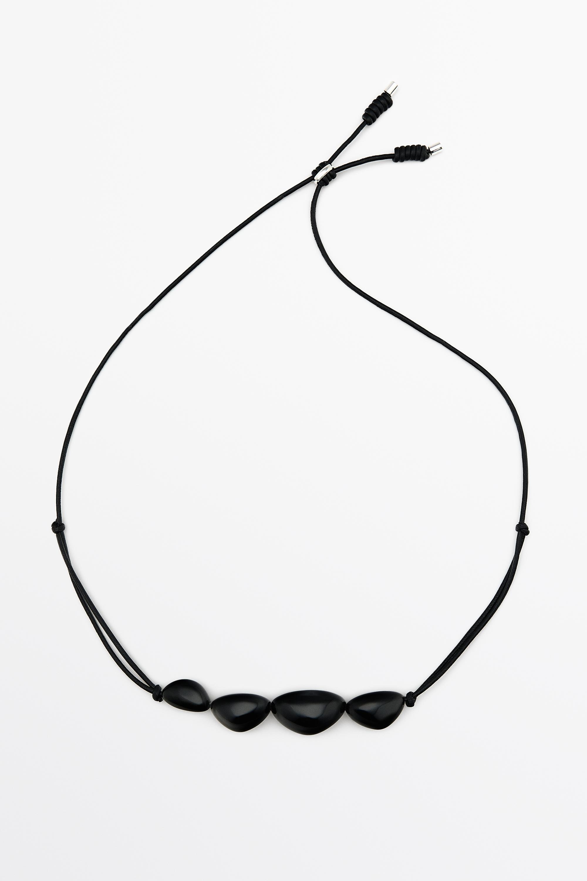 Gemstone necklace Black
