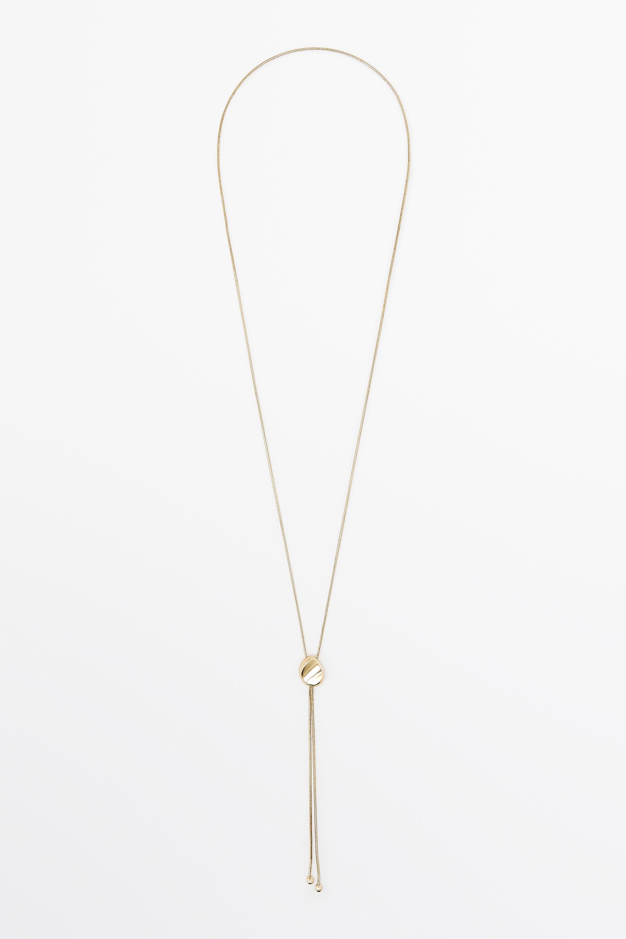 Lariat necklace Golden