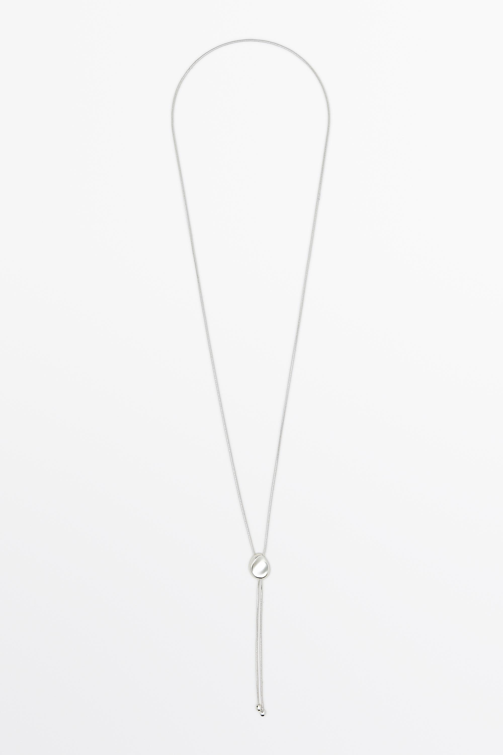 Lariat necklace Silver