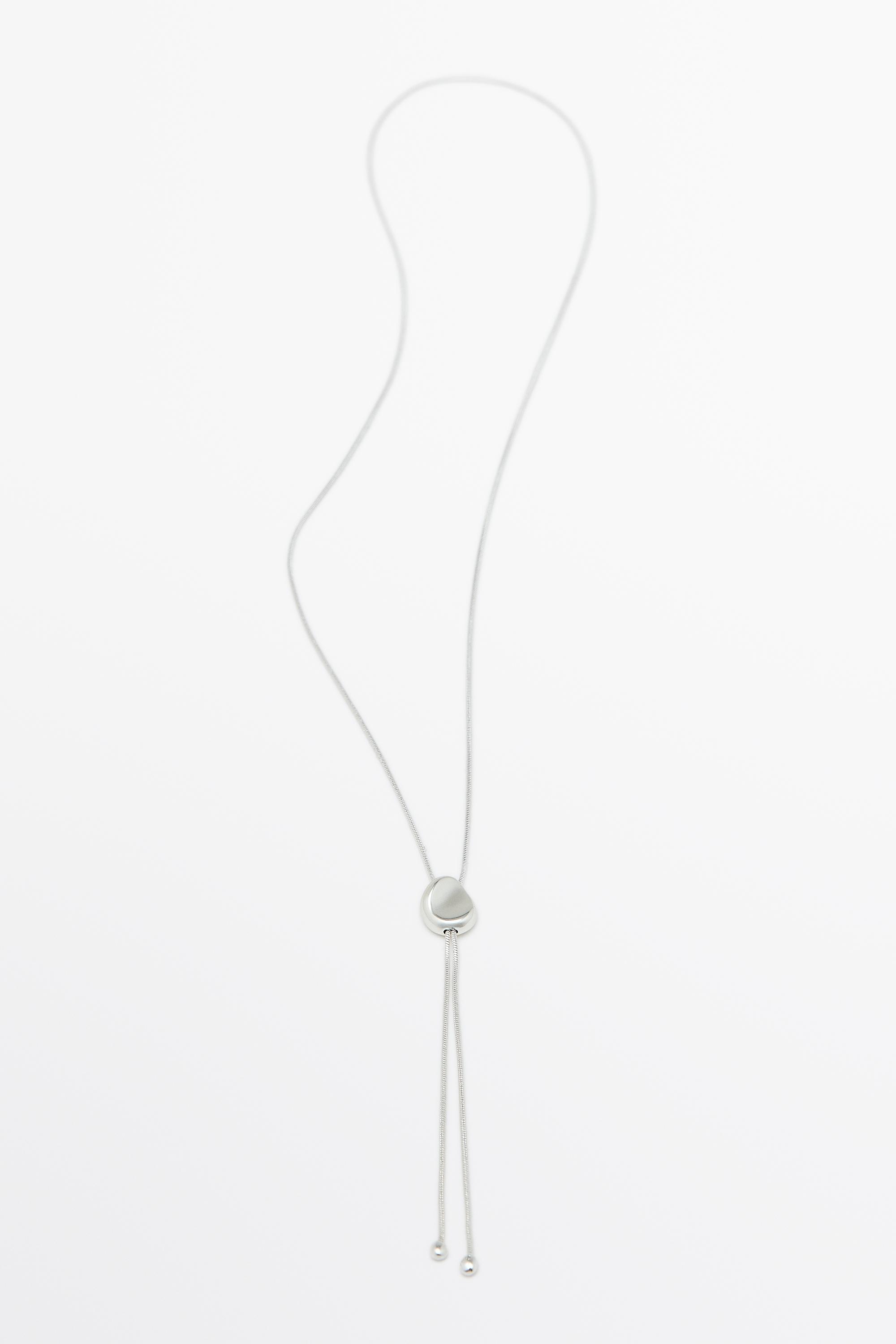 Lariat necklace Silver
