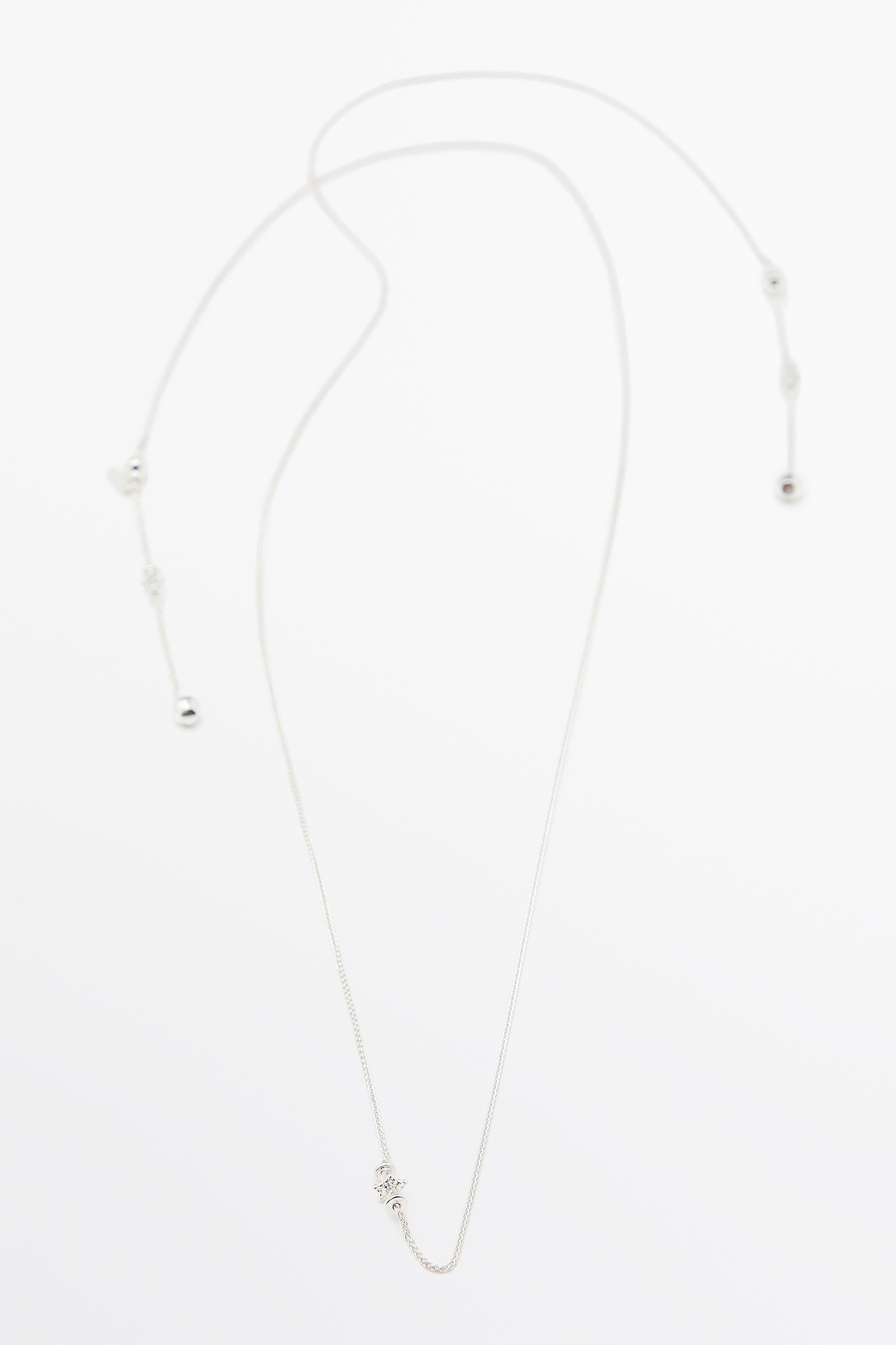 Multi-way piece necklace Silver