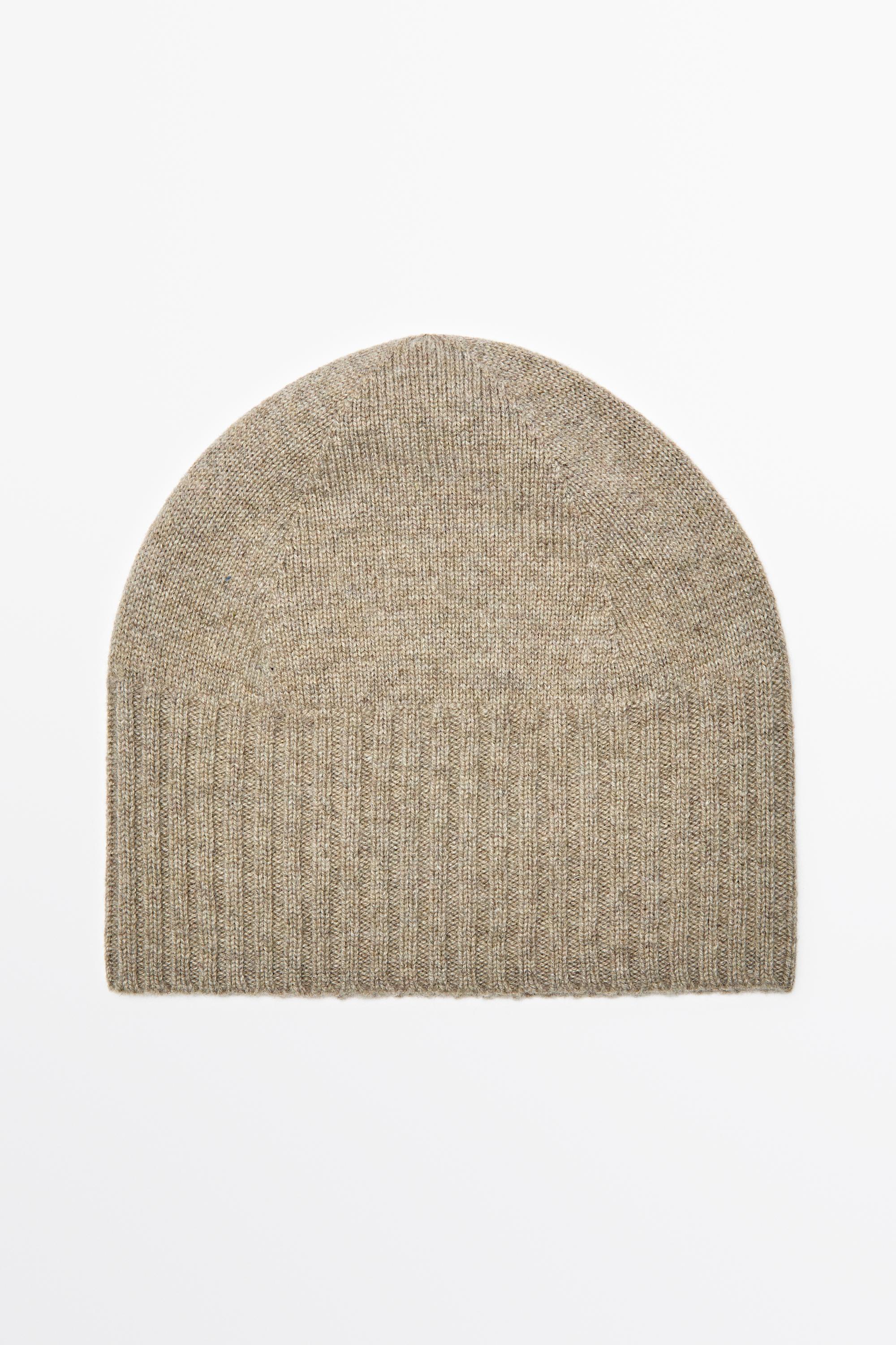 Wool and cashmere knit beanie Washed