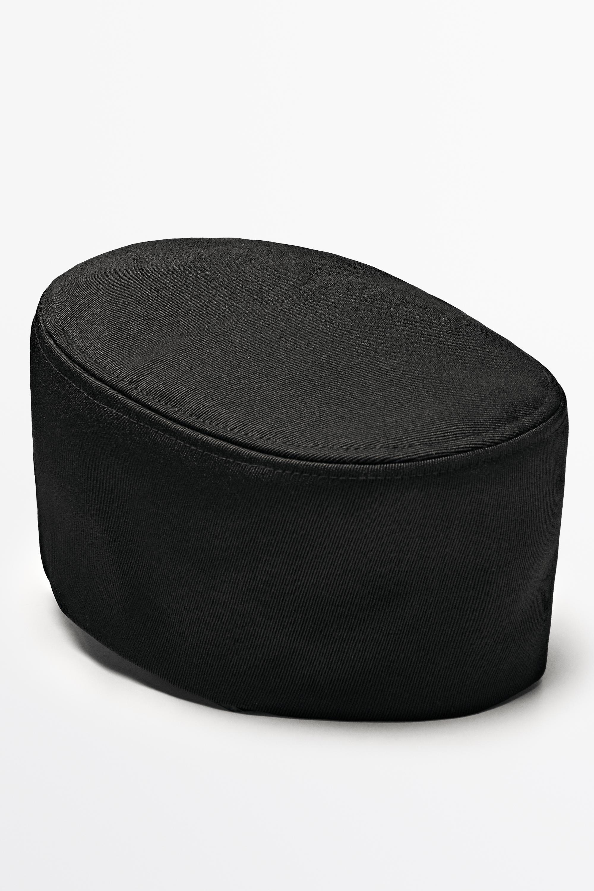 Wool blend cap Black