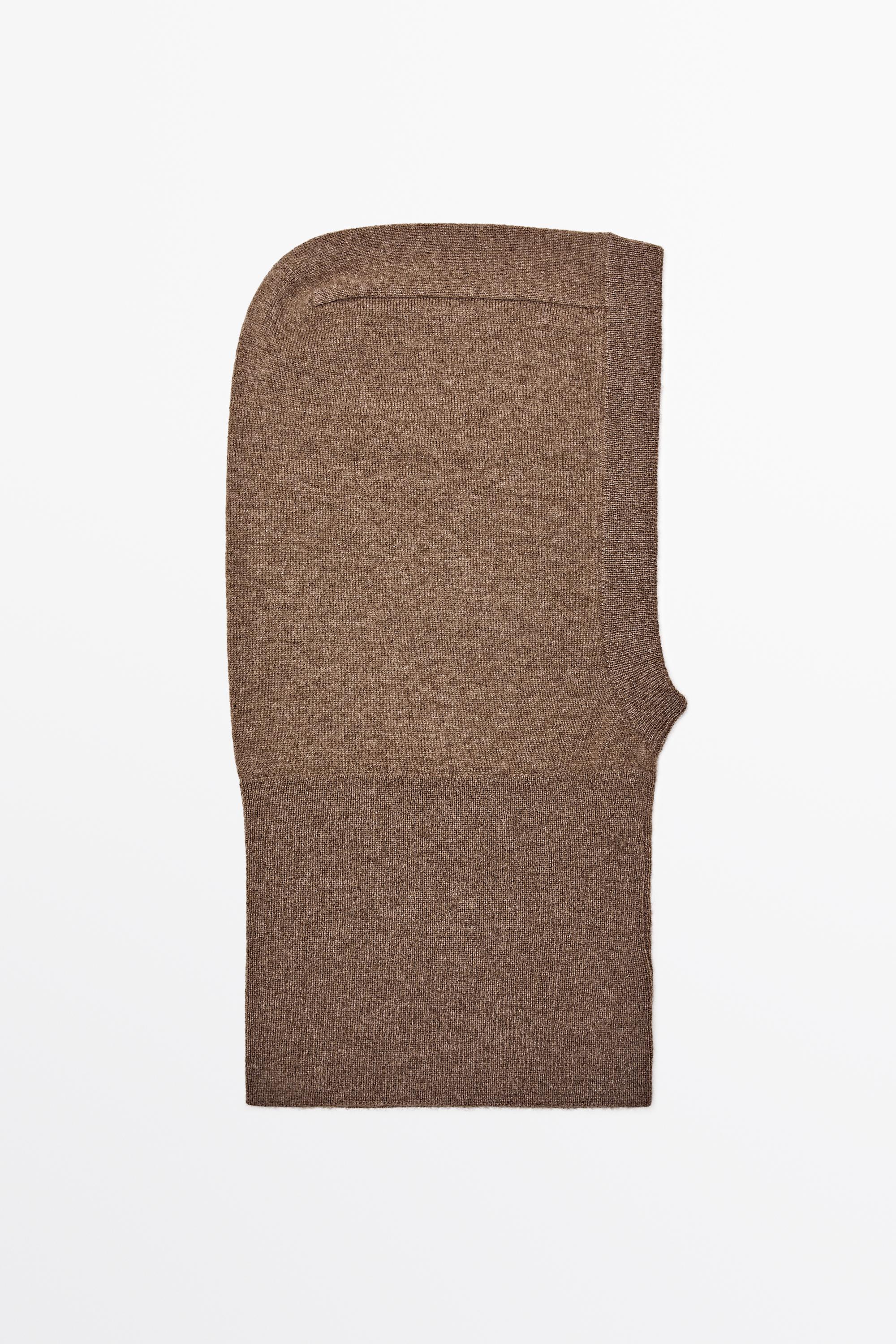 100% cashmere balaclava Washed