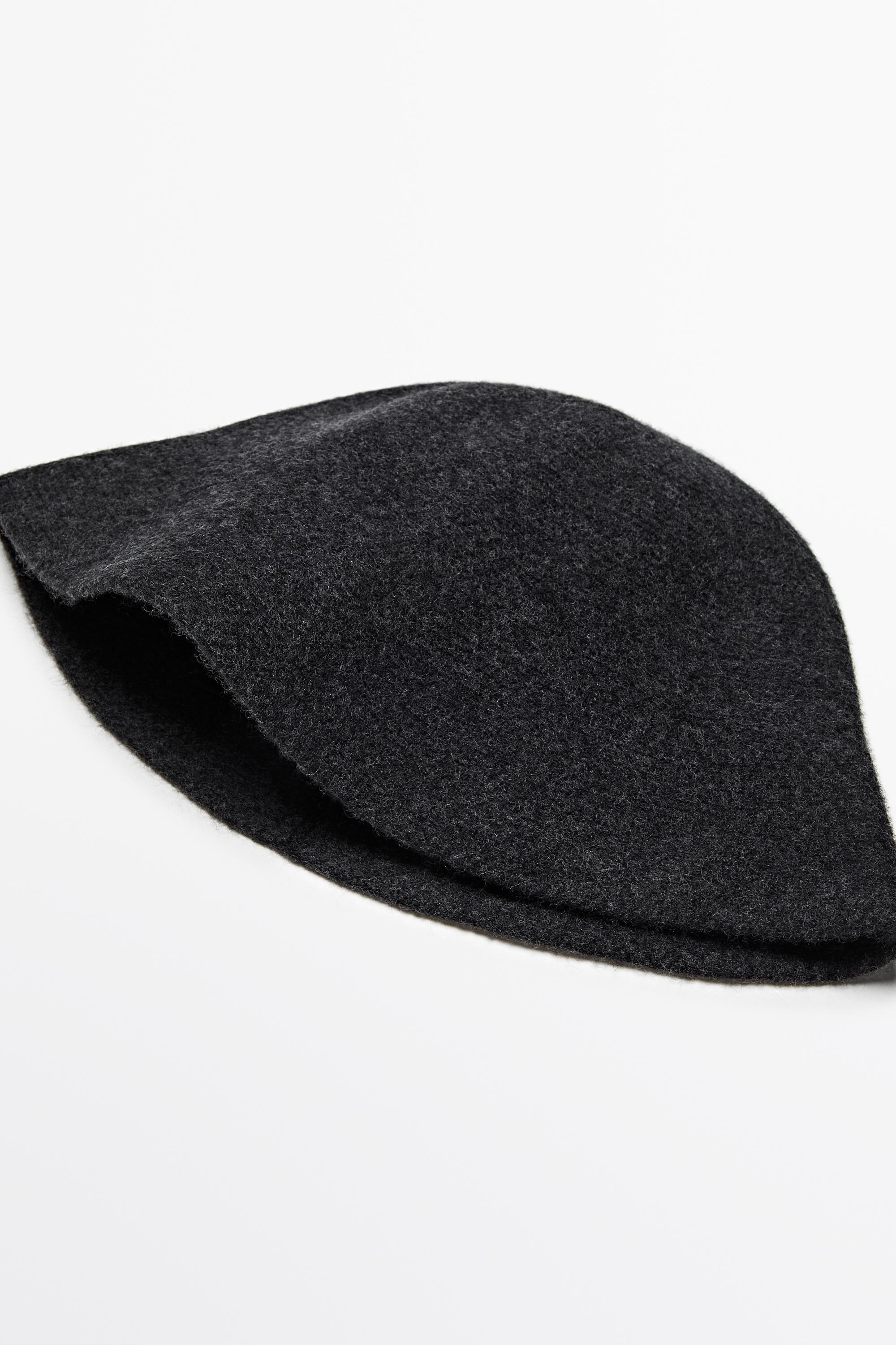 Knit bucket hat Anthracite Grey
