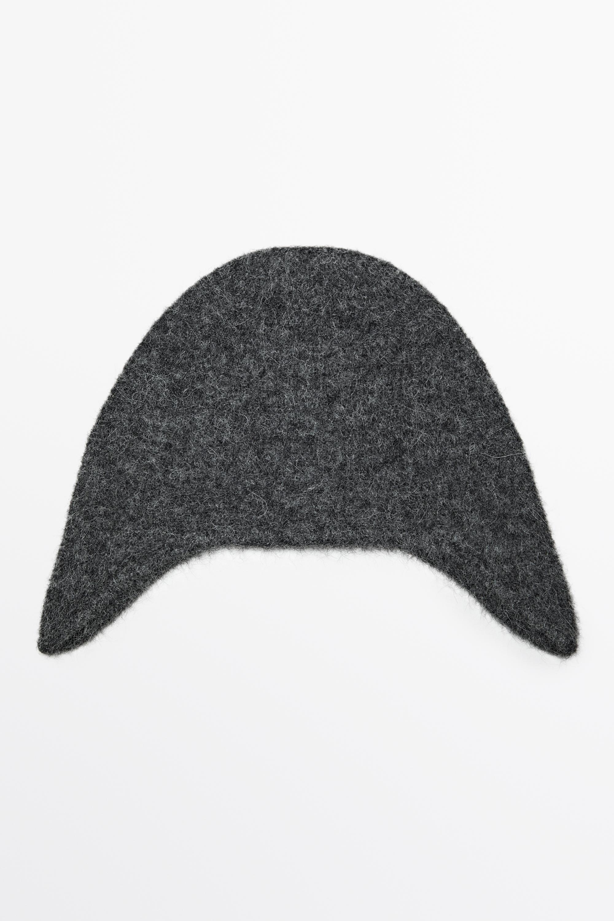 Alpaca-blend knit beanie Grey