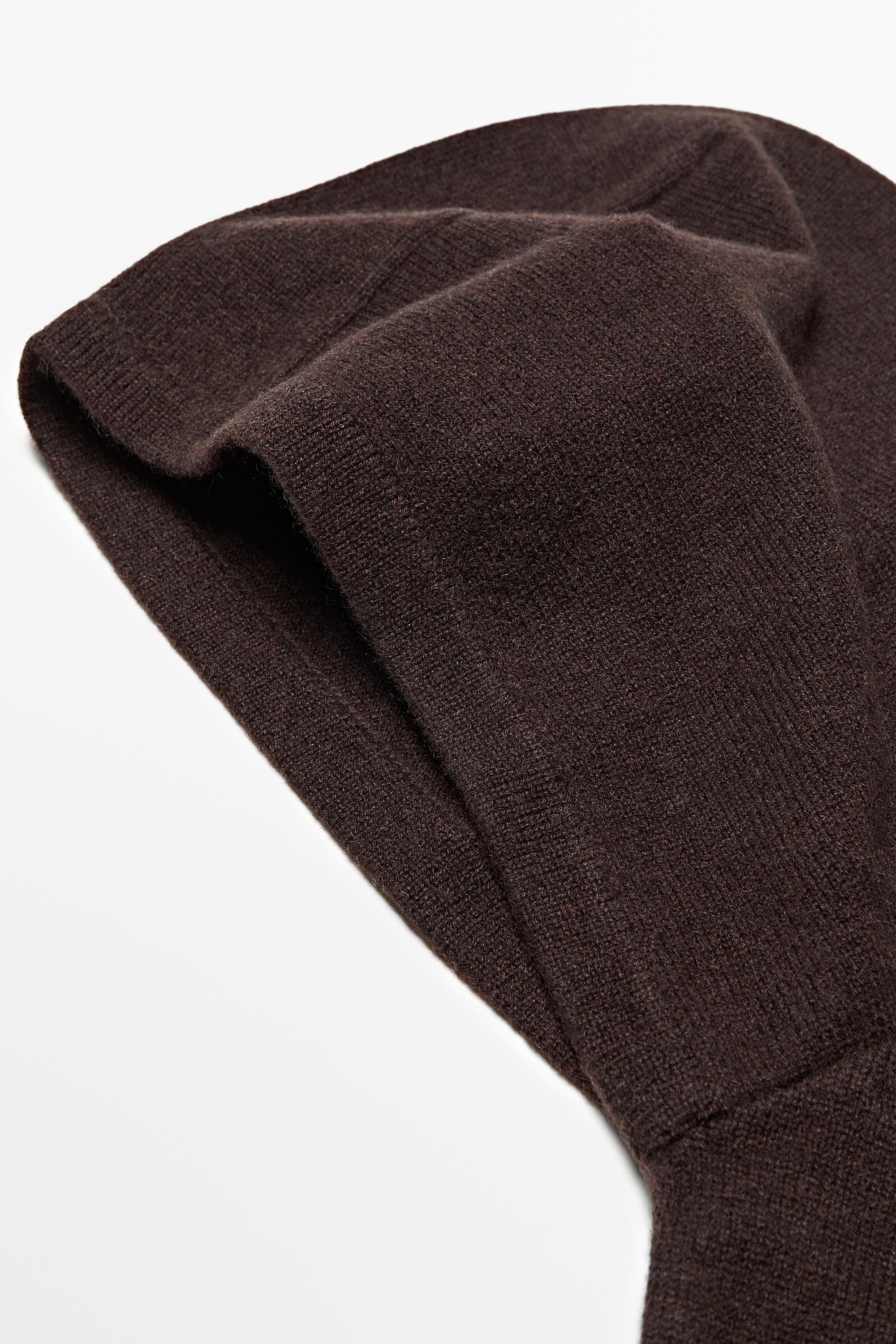 100% cashmere bandana balaclava Brown