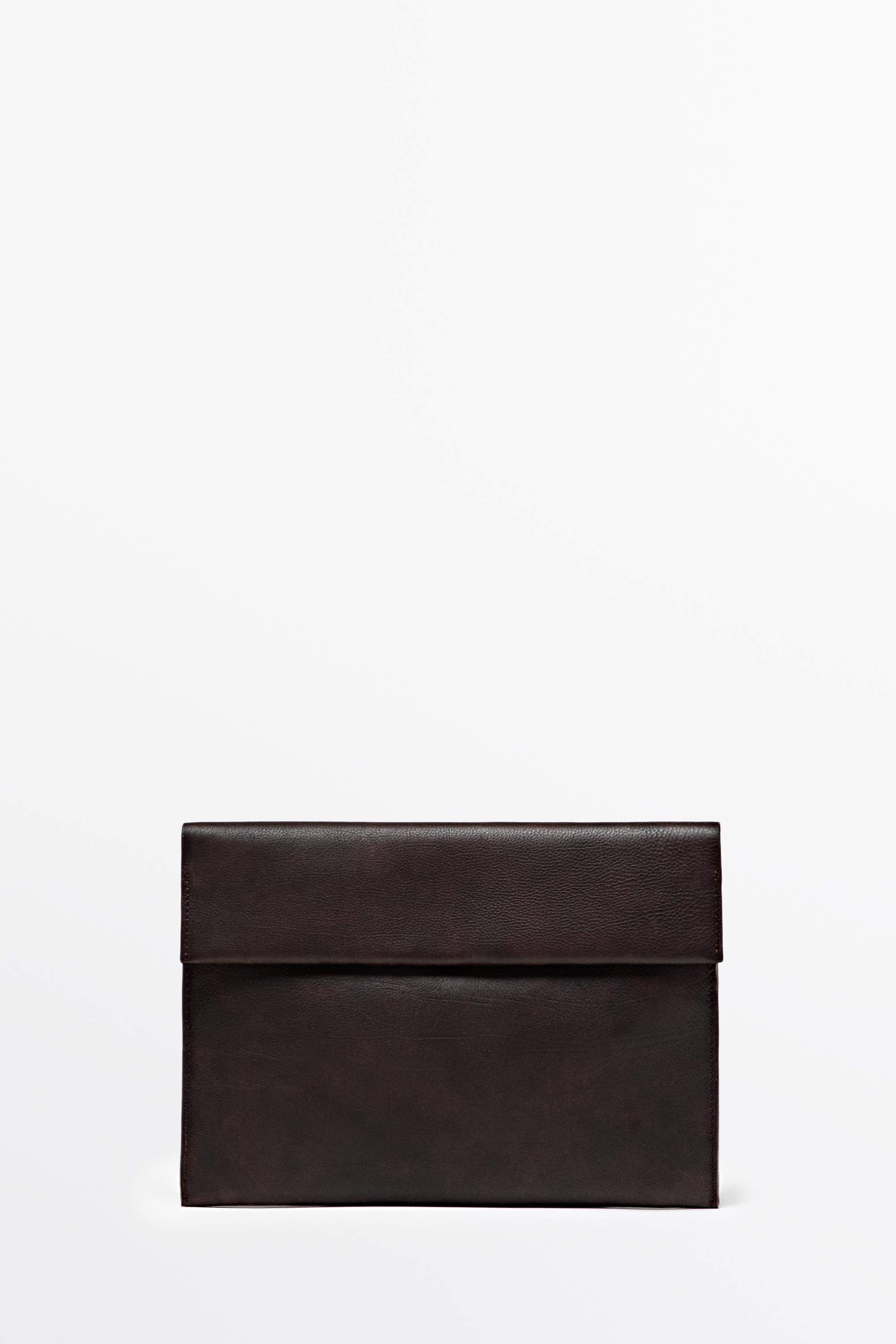Nappa leather iPad case Brown
