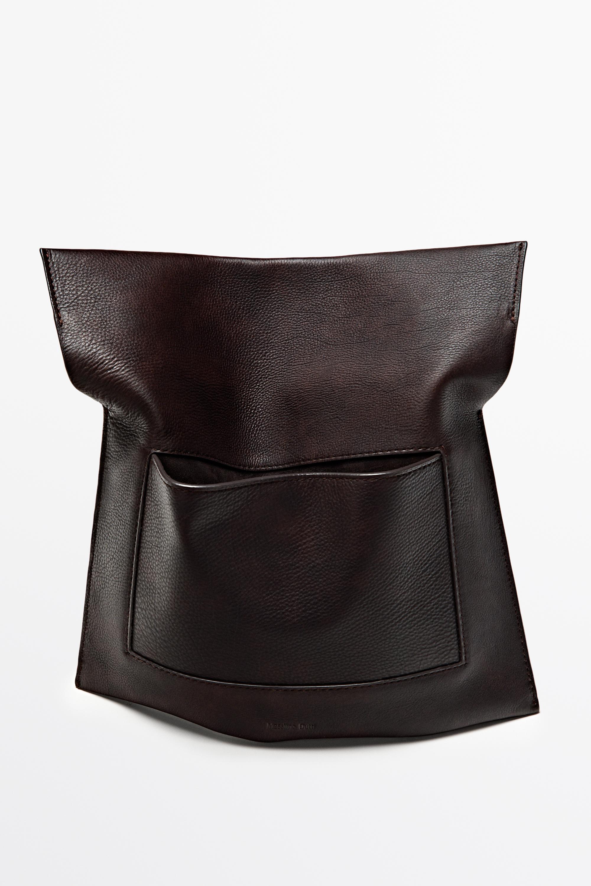 Nappa leather iPad case Brown