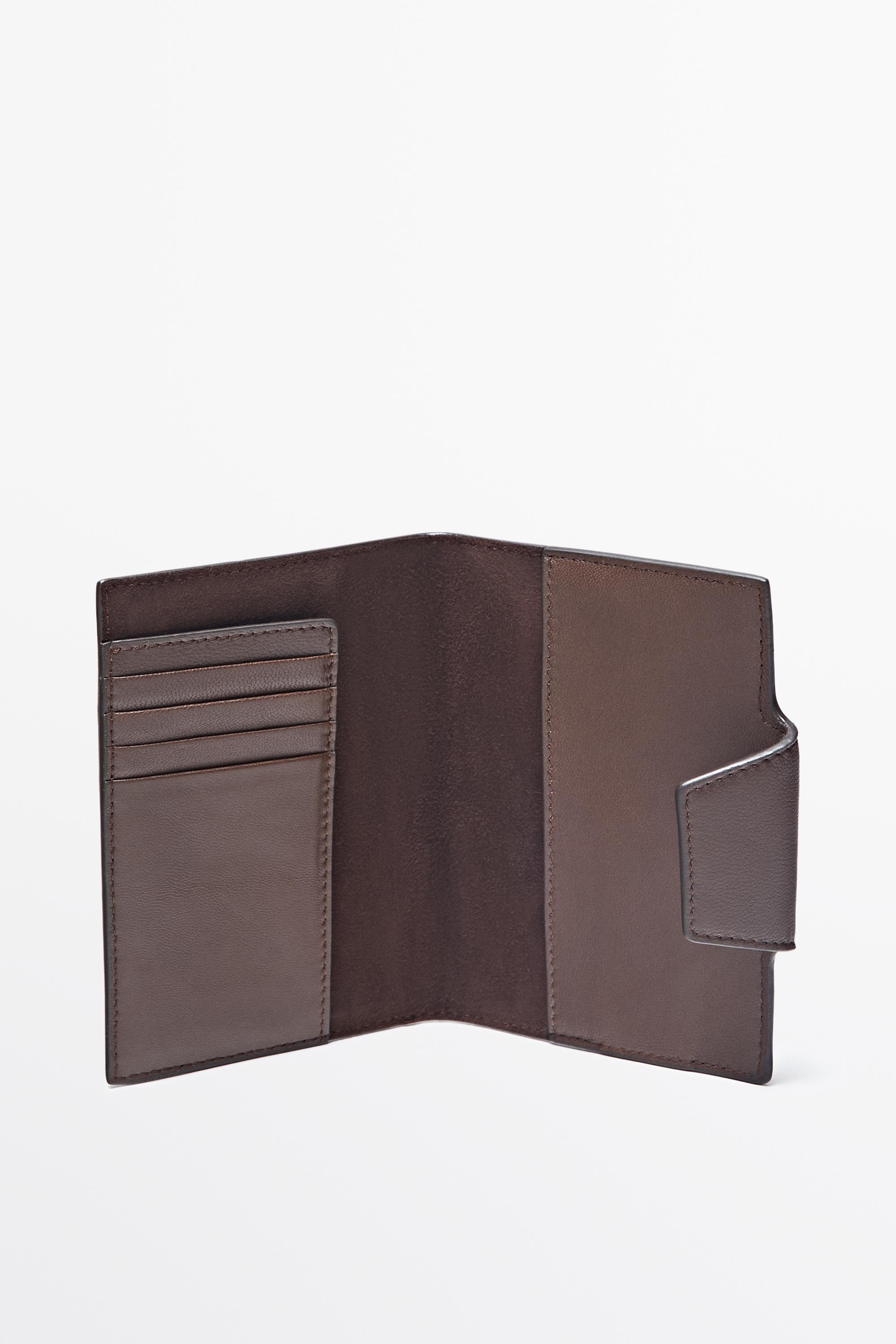 Nappa leather passport holder Leather