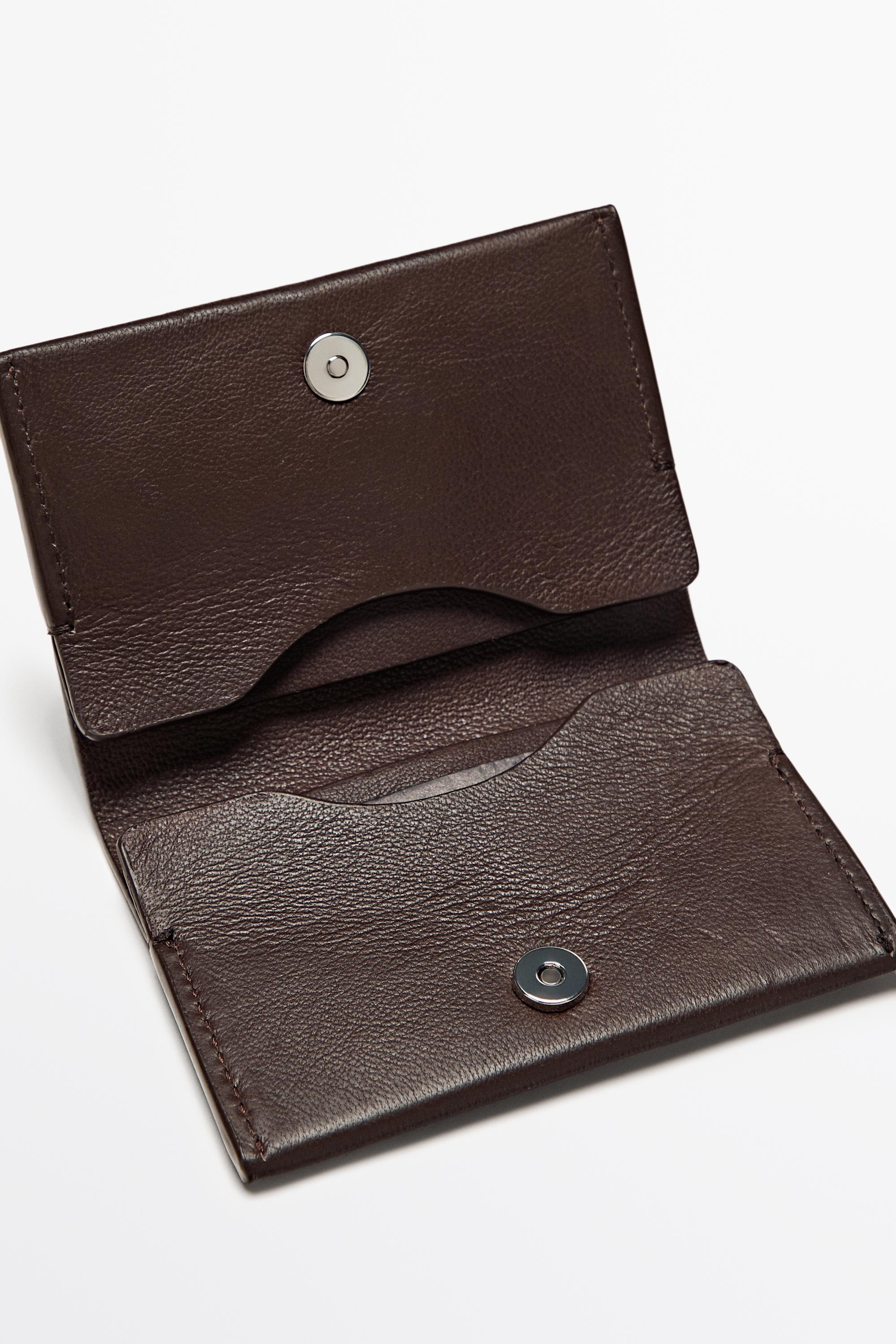 Nappa leather wallet Brown