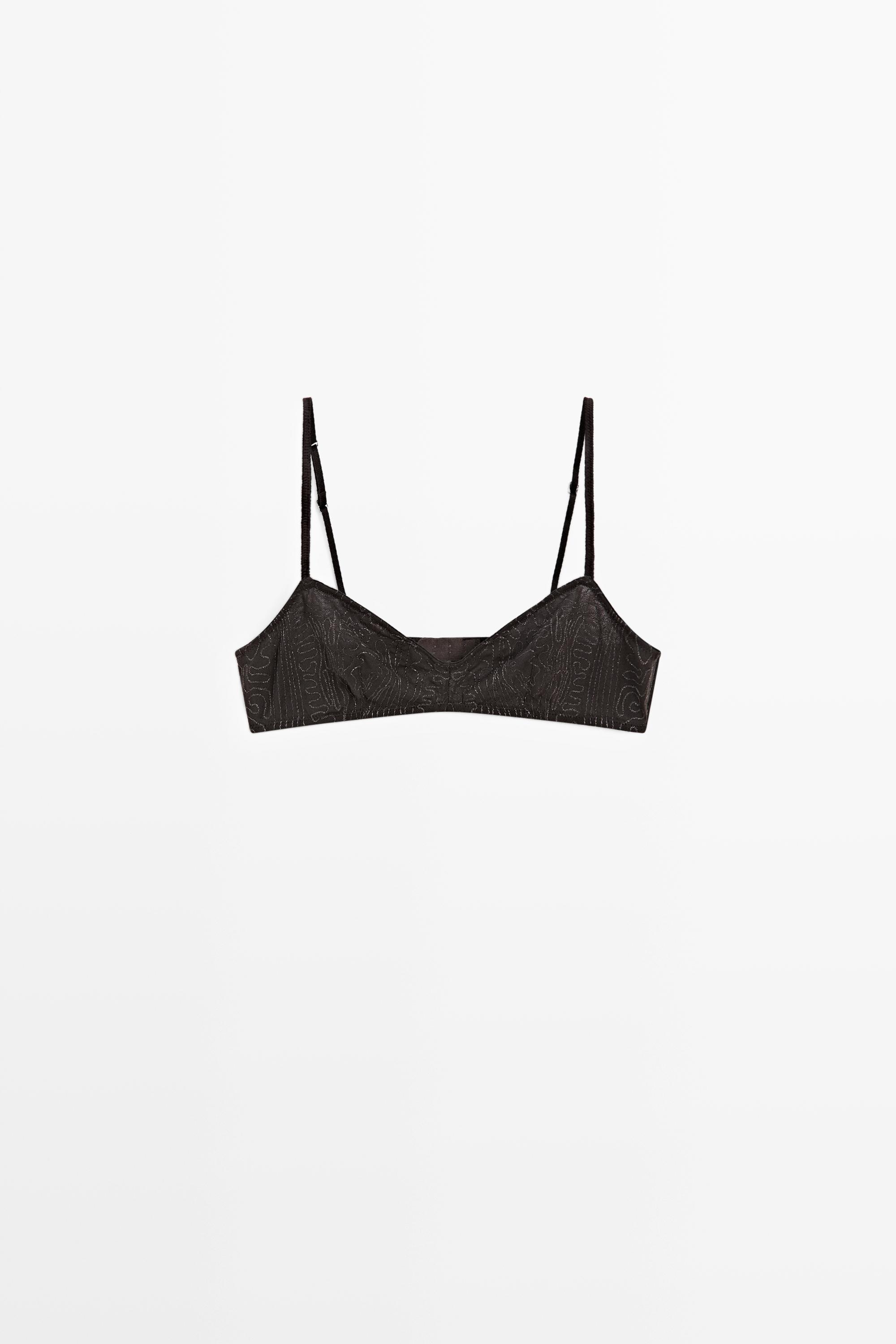 Top with embroidered detail Charcoal
