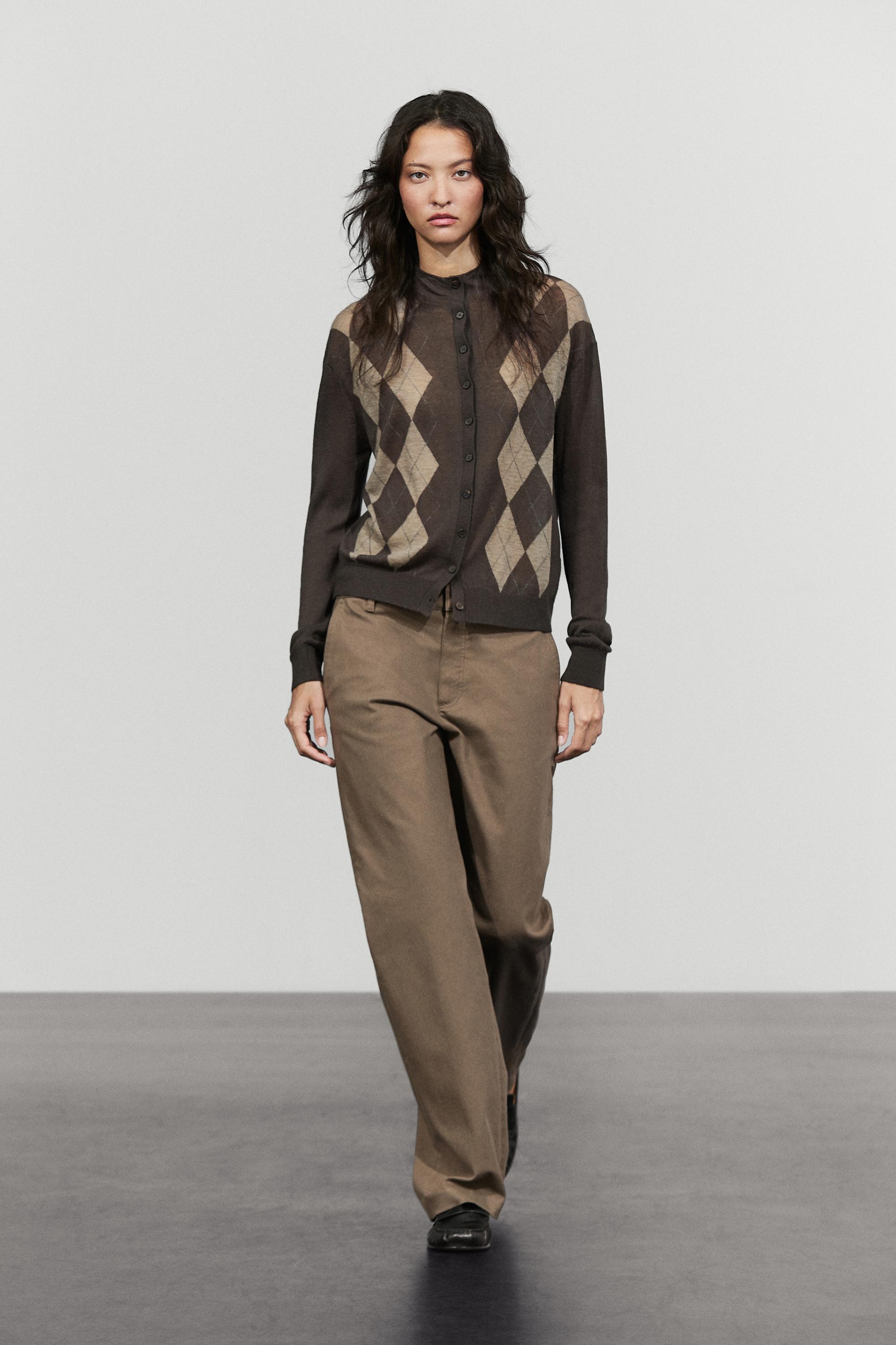 Stretch cotton blend pants Mole Brown