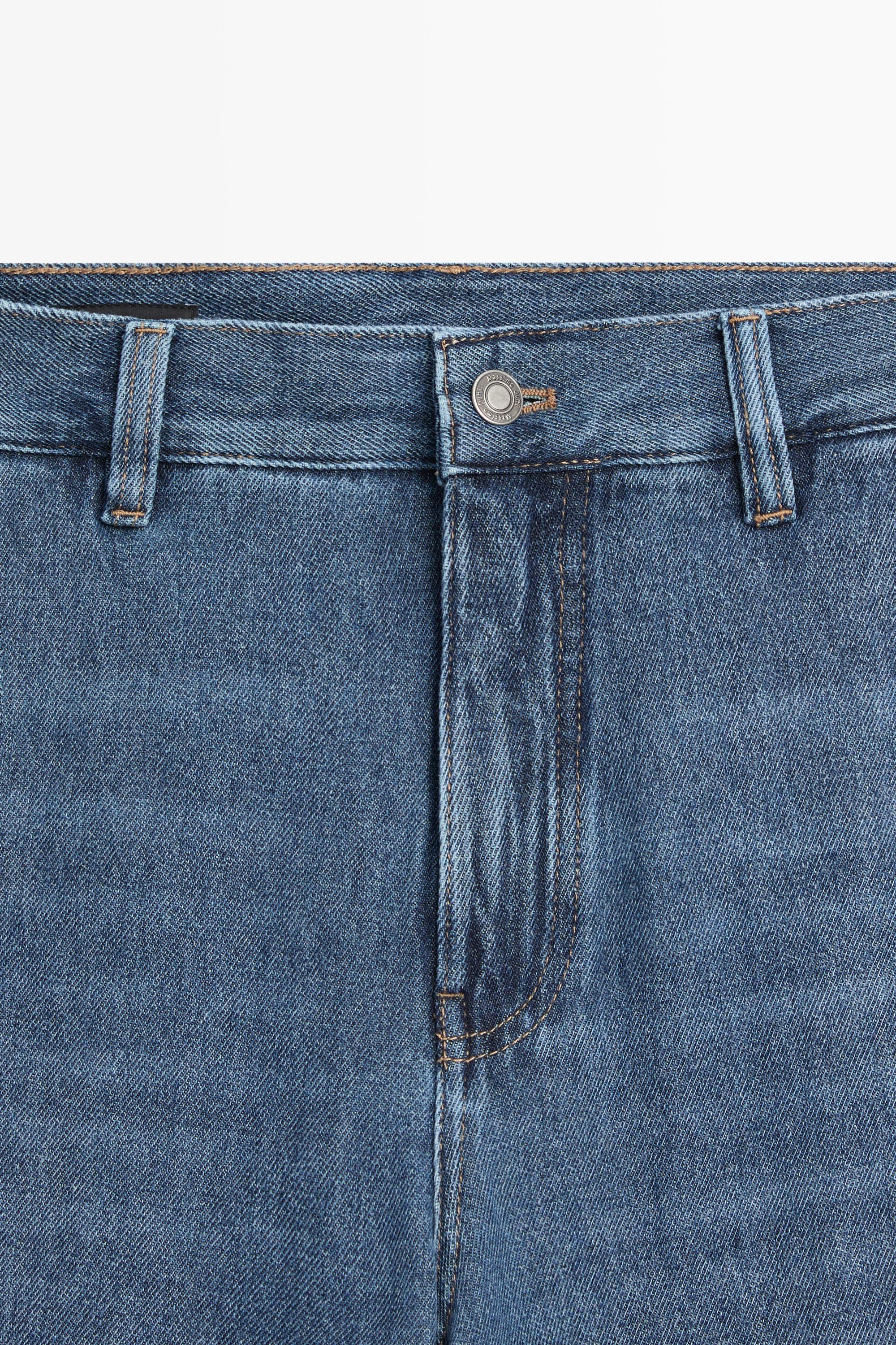 Mid-waist wide-leg jeans Light Blue