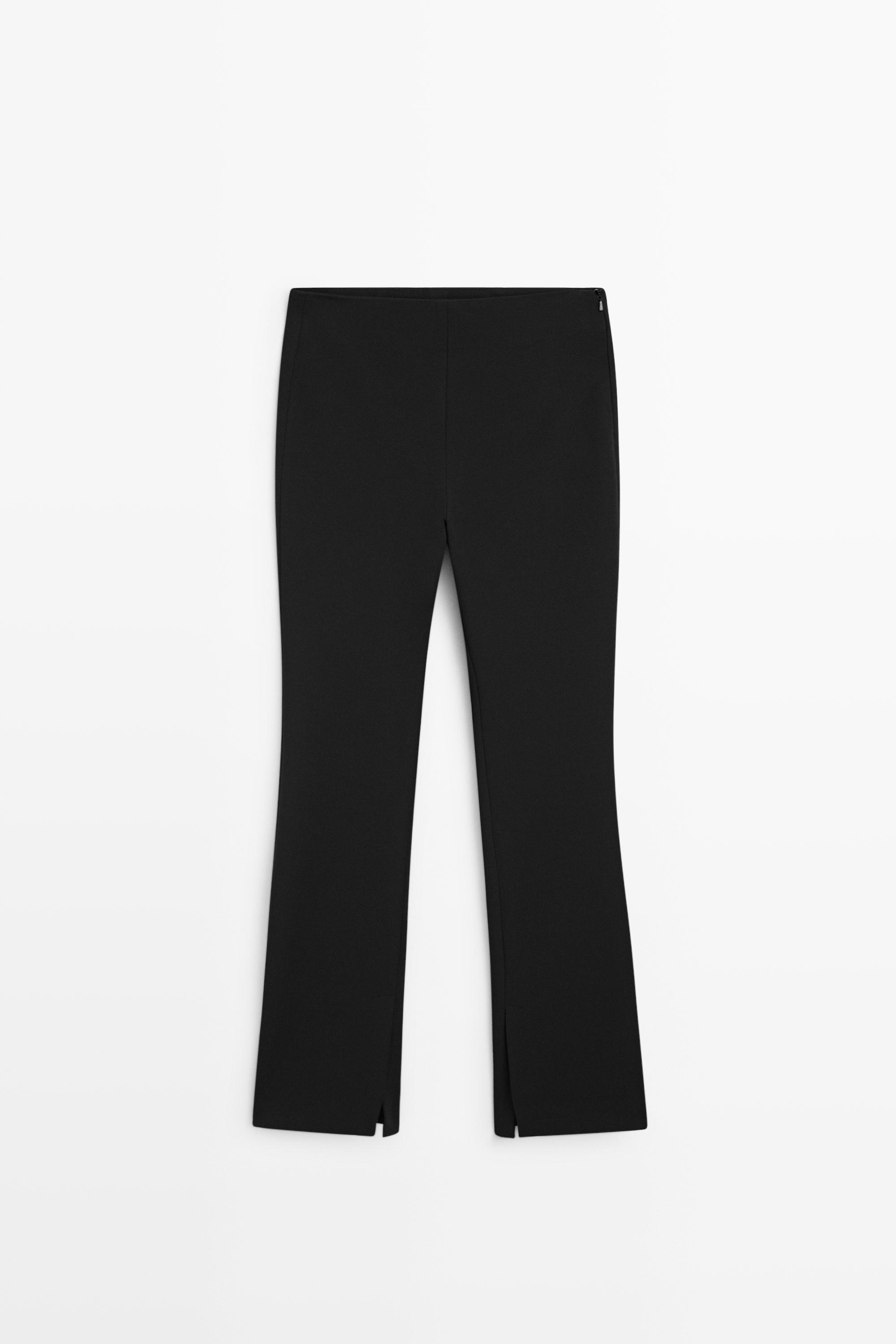 Technical flare fit pants Black