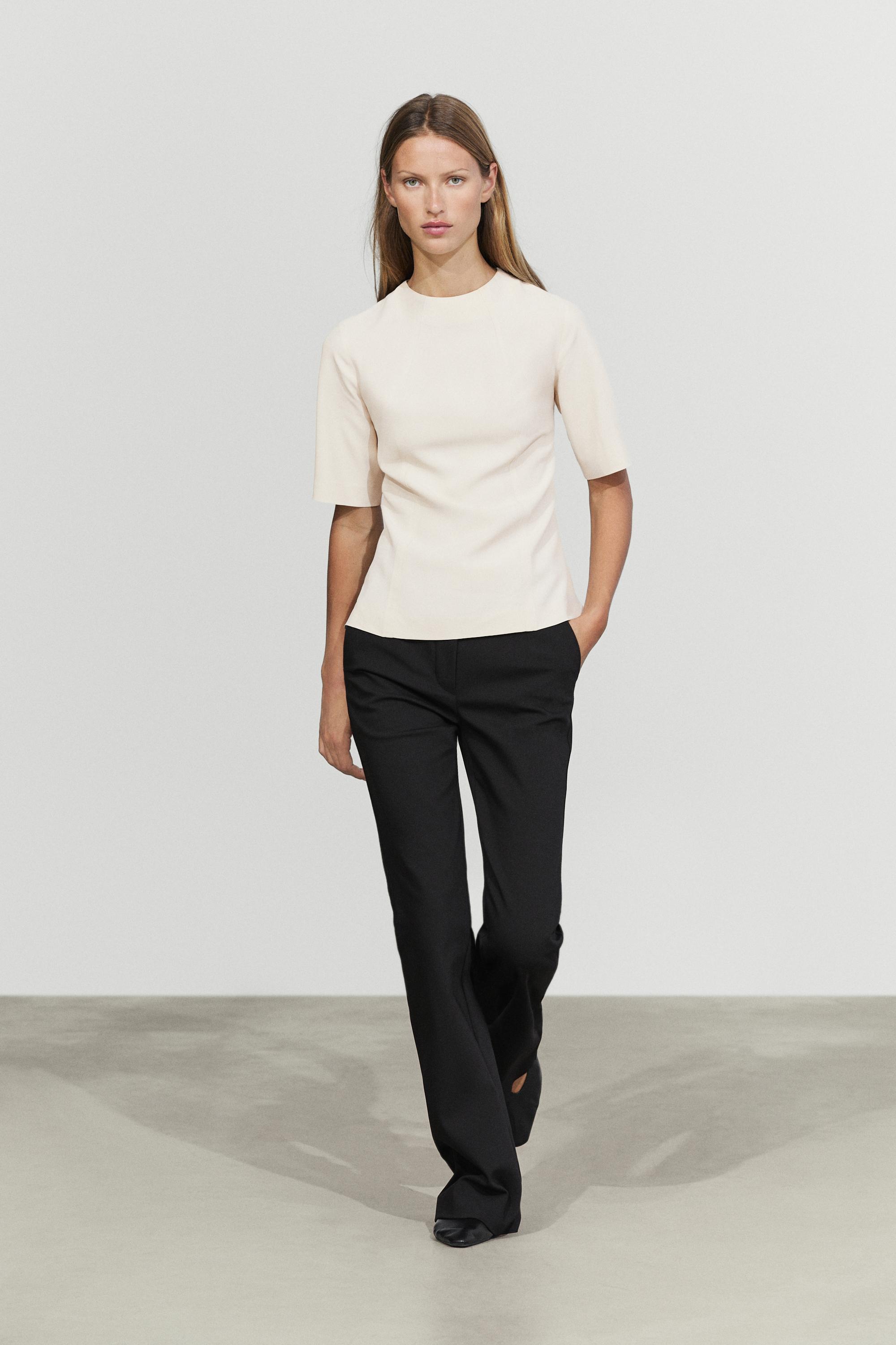 Technical flare fit pants Black
