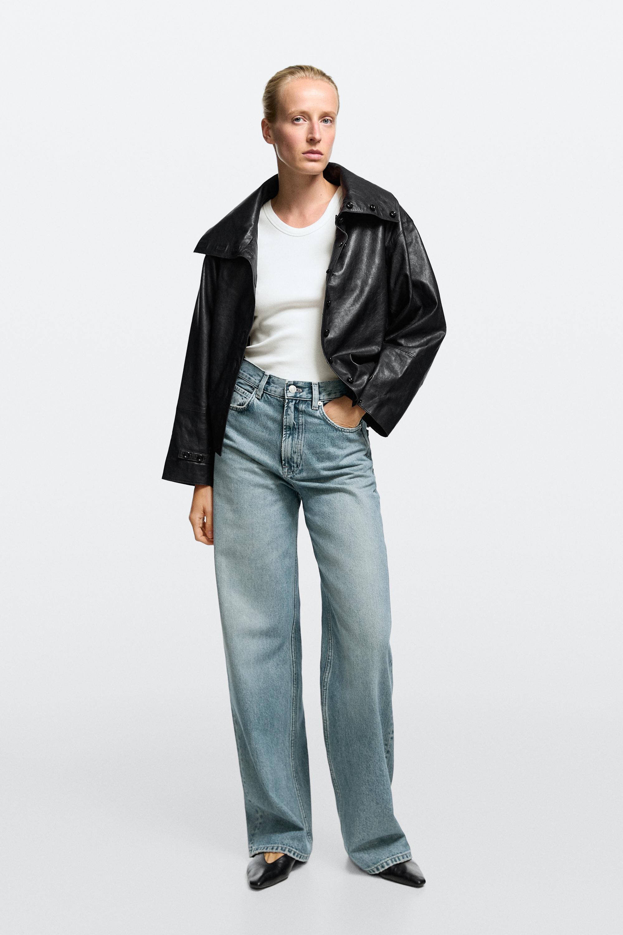 High-waist wide-leg jeans Light Blue