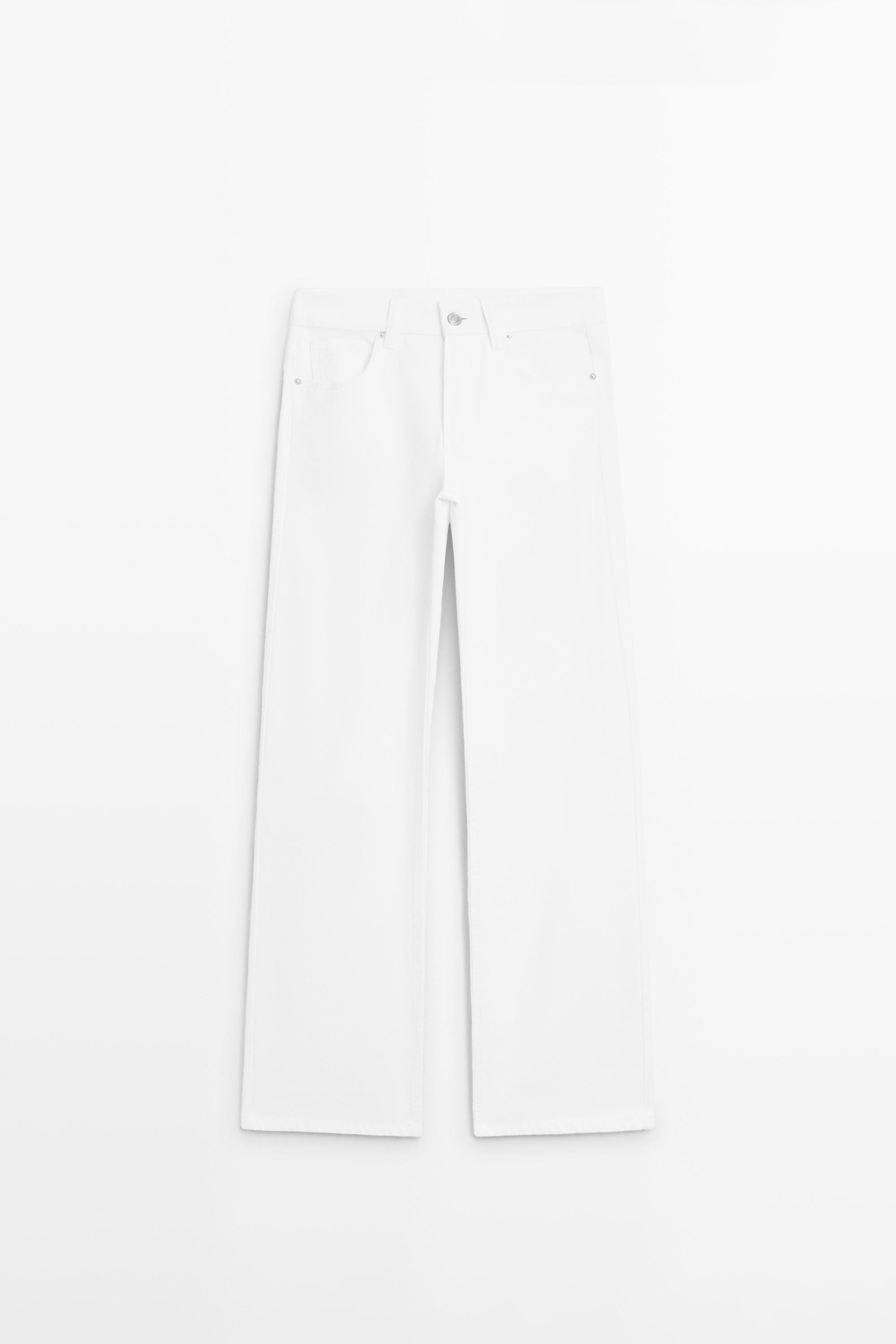 High-waist wide-leg jeans Off White