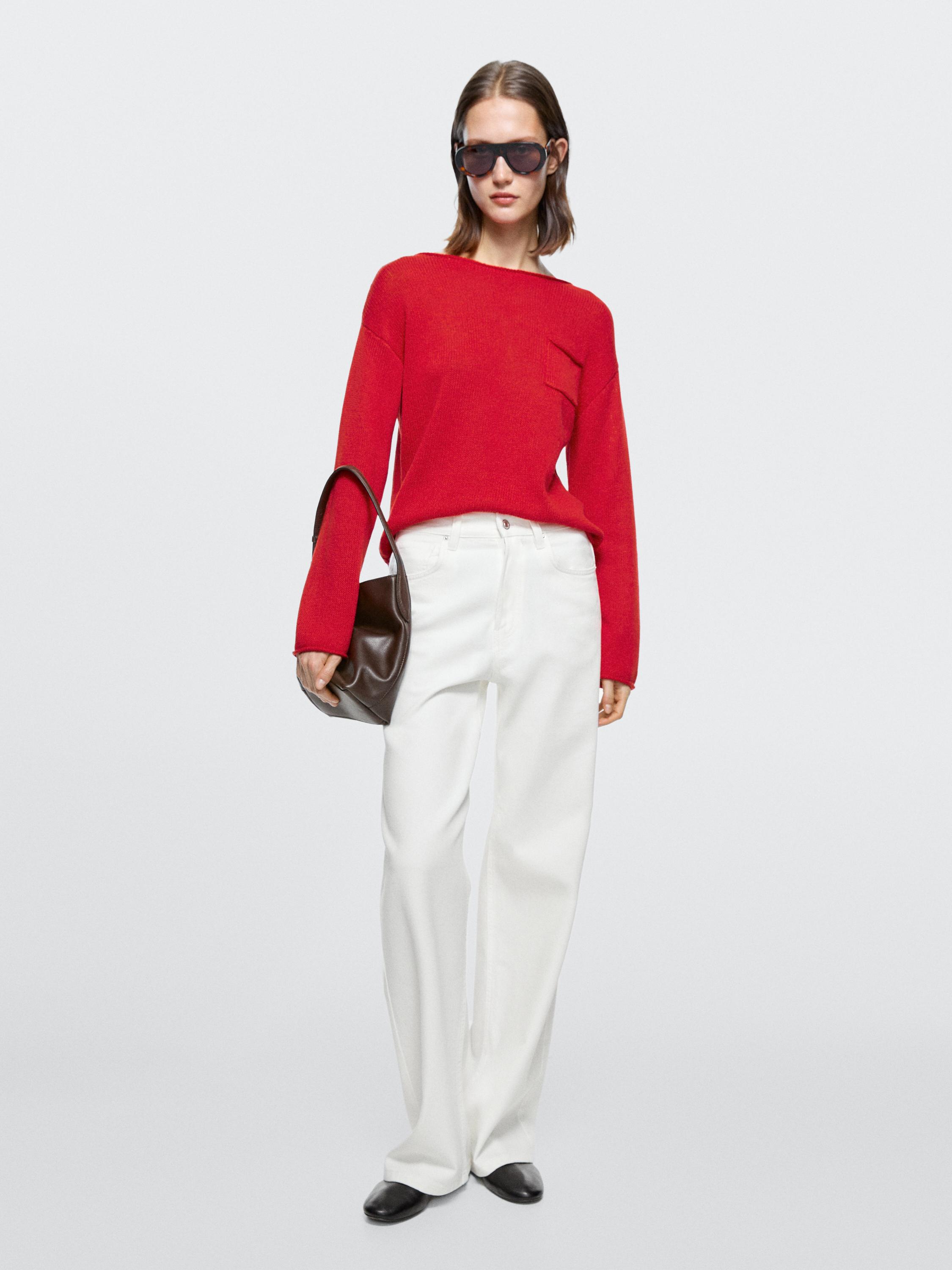 High-waist wide-leg jeans Off White