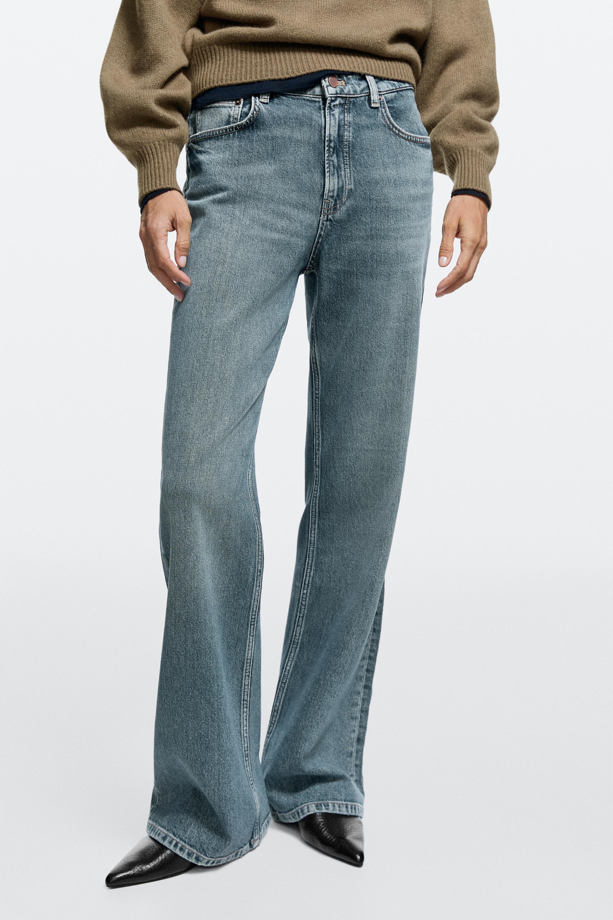 High-waist boot-cut jeans Medium Blue