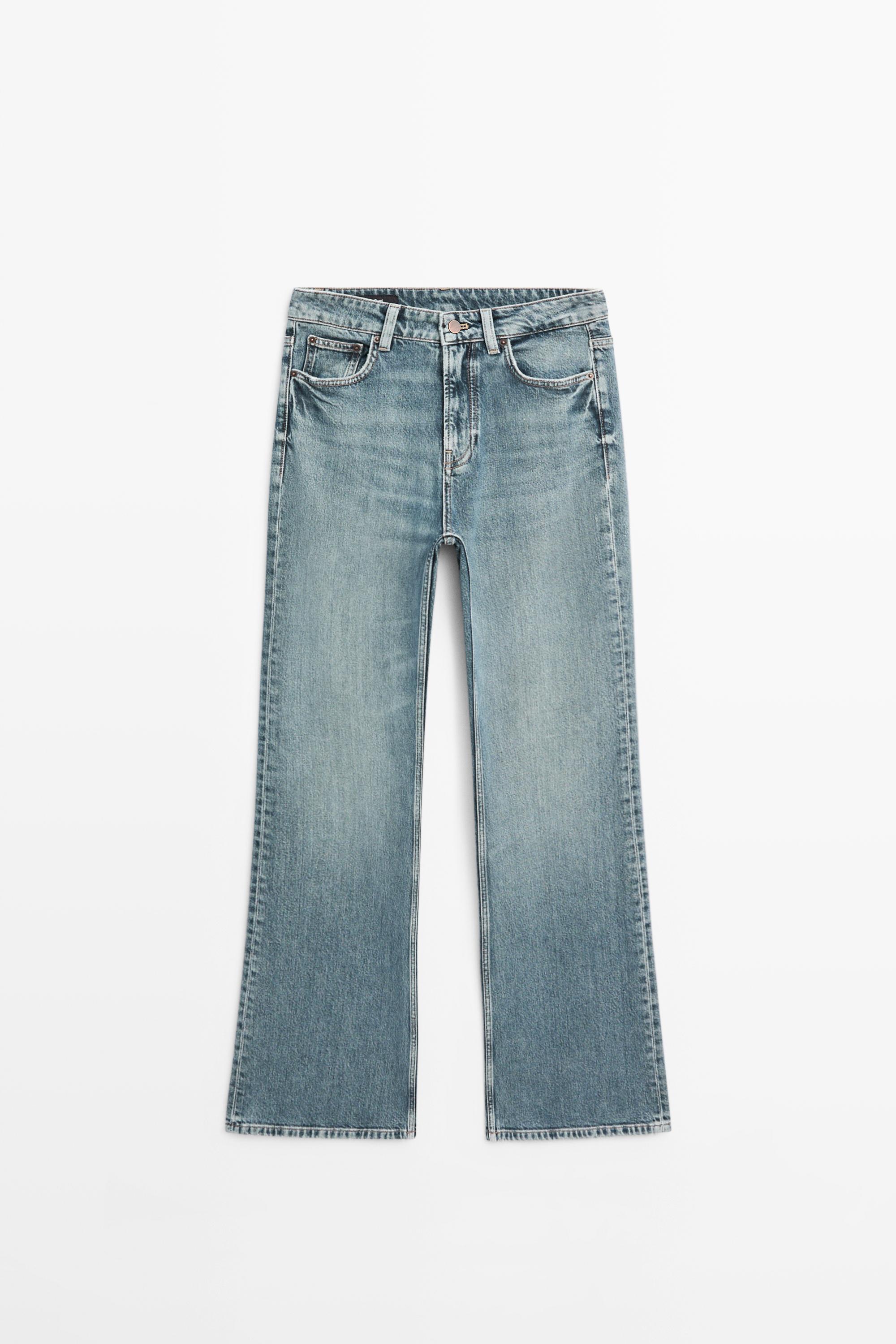 High-waist boot-cut jeans Medium Blue