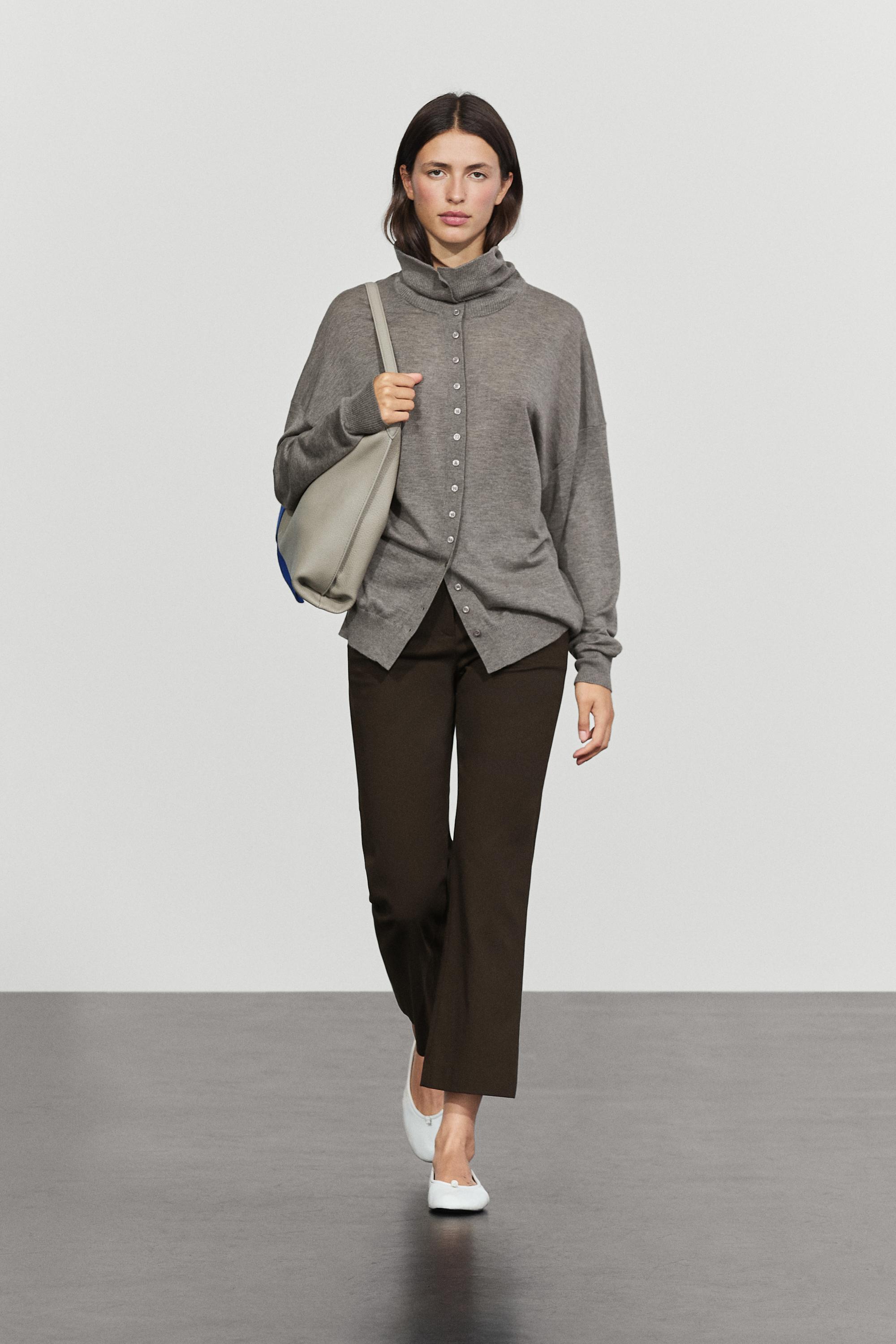 Stretch kick flare pants Chocolate