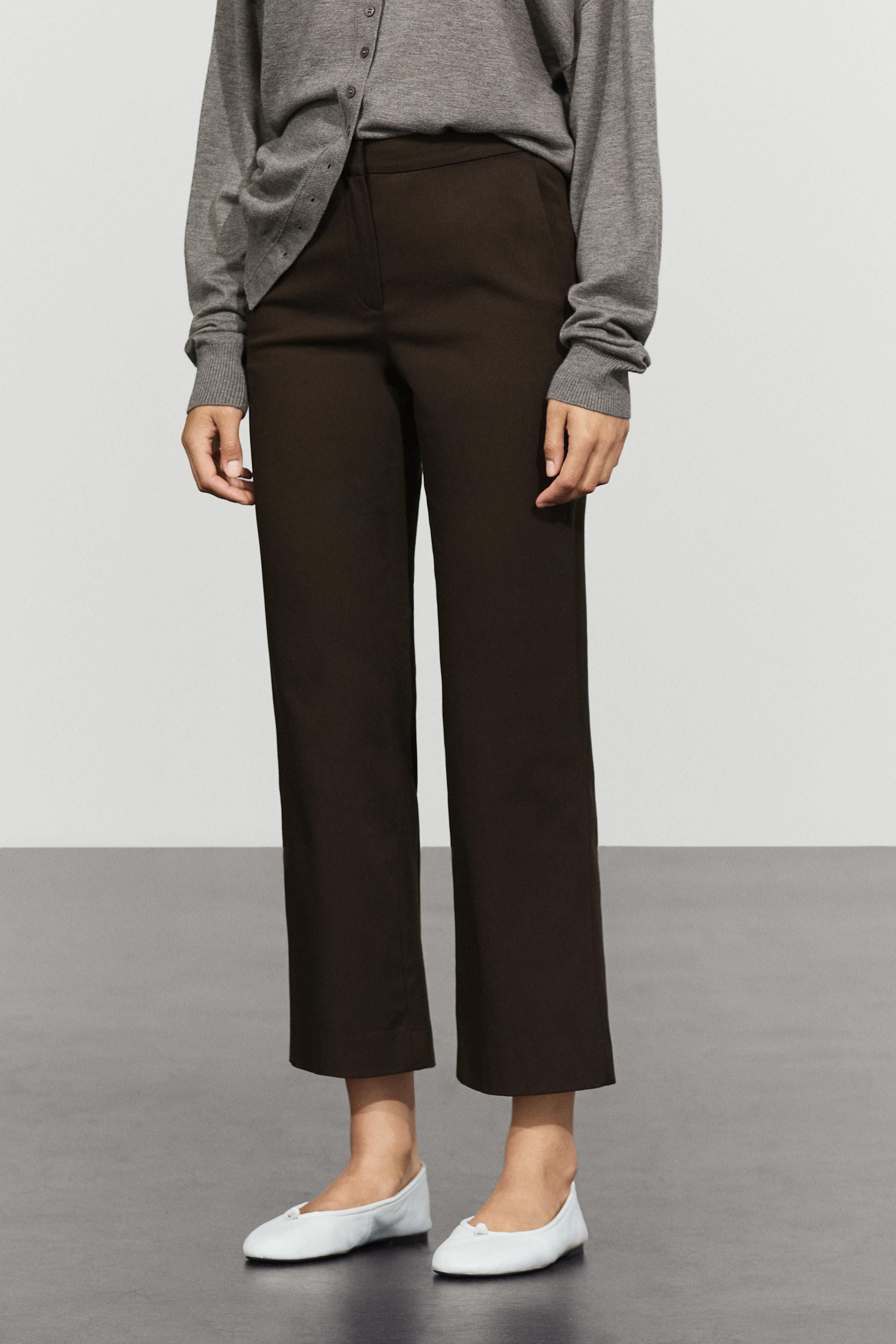 Stretch kick flare pants Chocolate