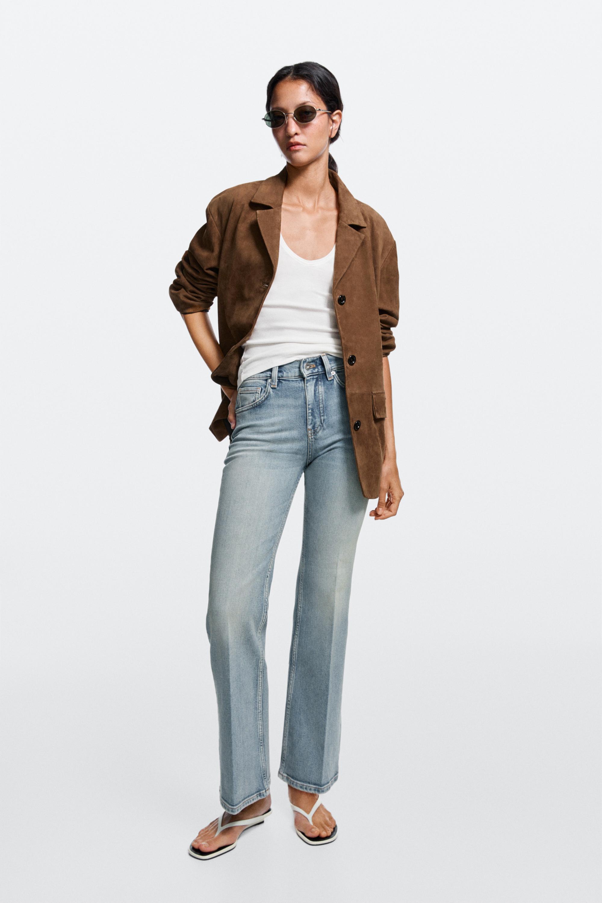 Mid-waist flare fit jeans Light Blue