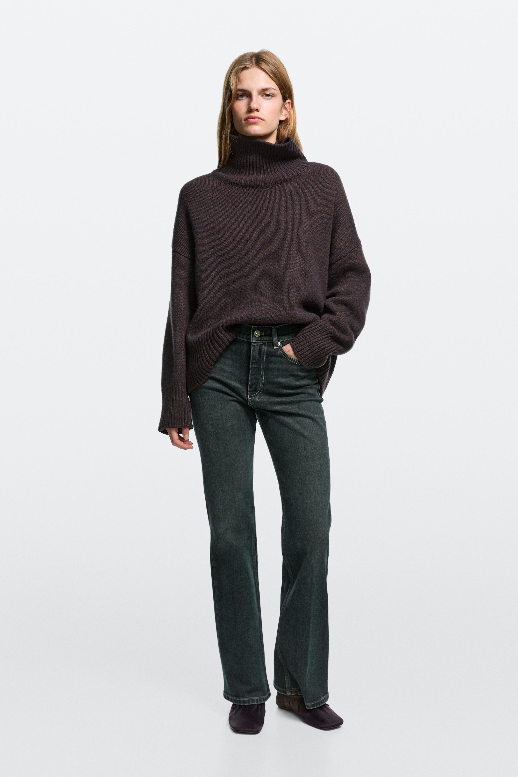 Mid-waist flare fit jeans Dark Blue