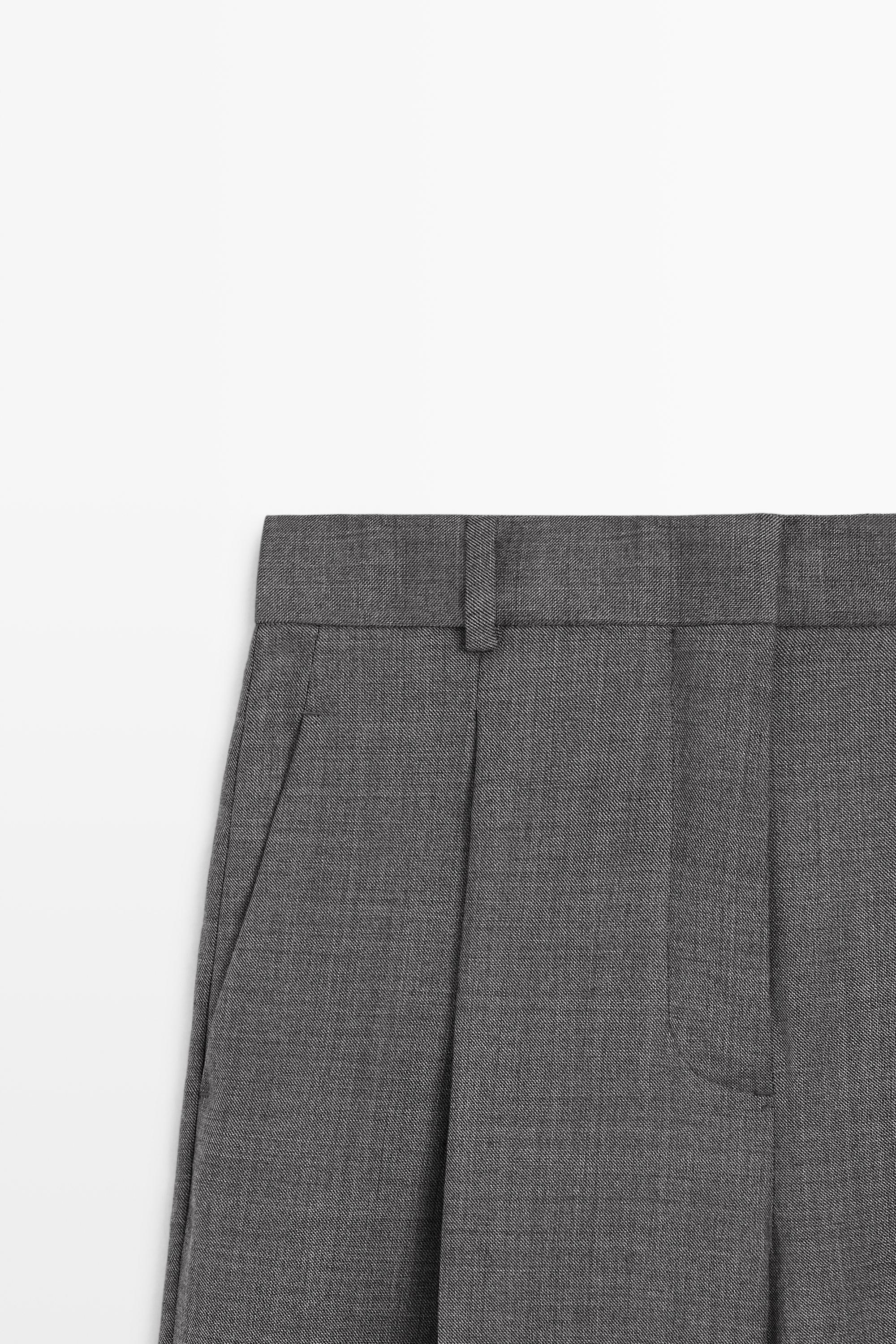 100% wool suit pants Dark Grey