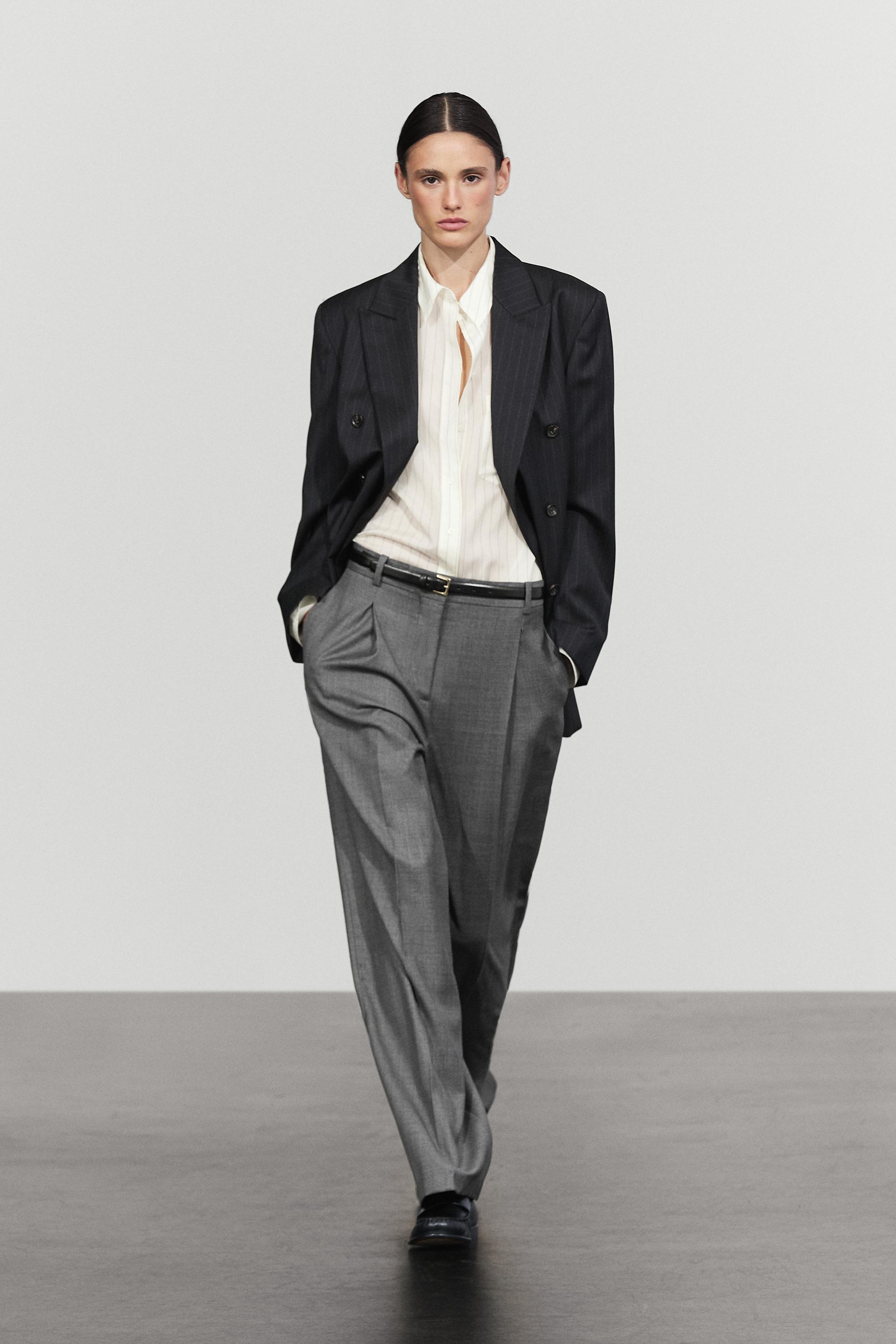 100% wool suit pants Dark Grey