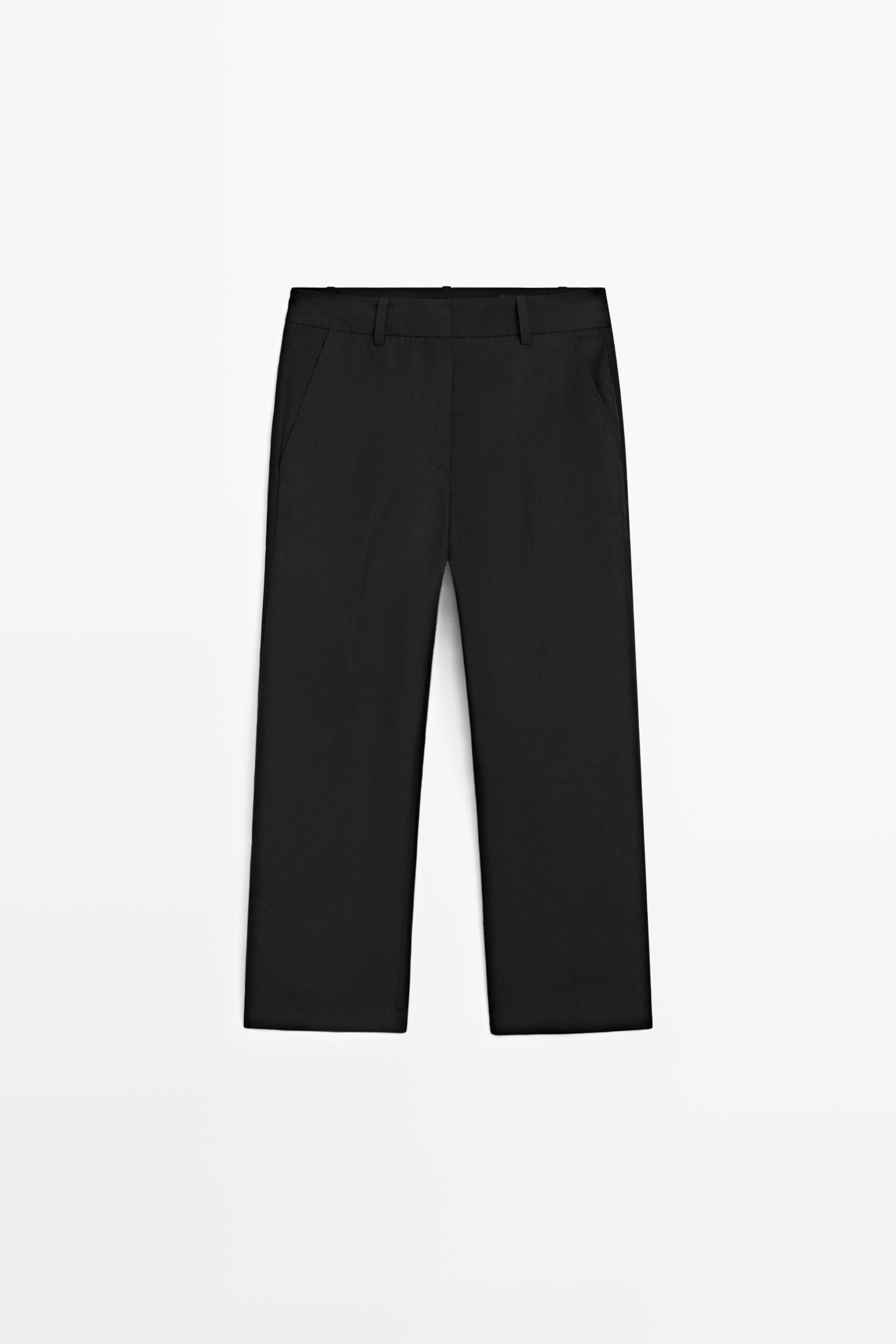Slim fit capris Black