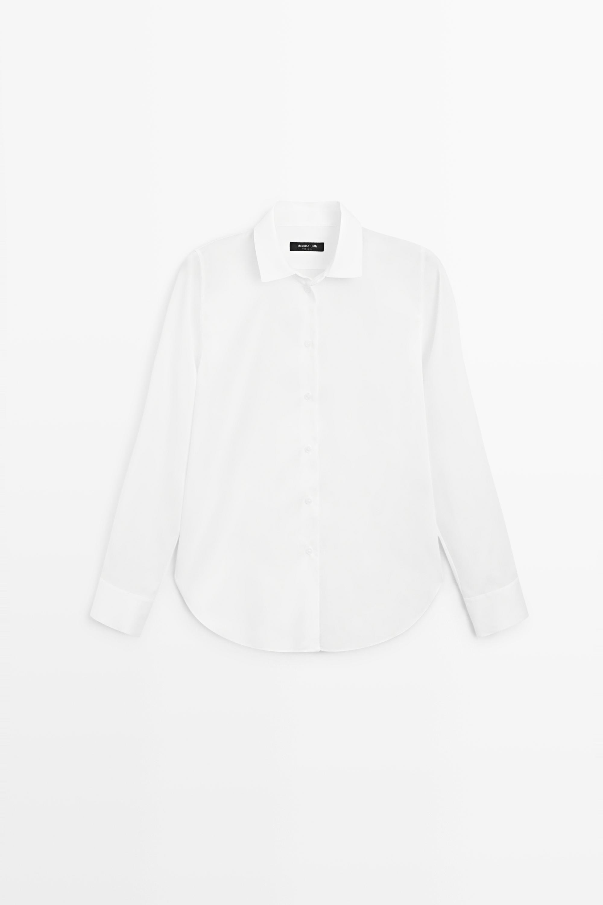 Fluid lyocell shirt White