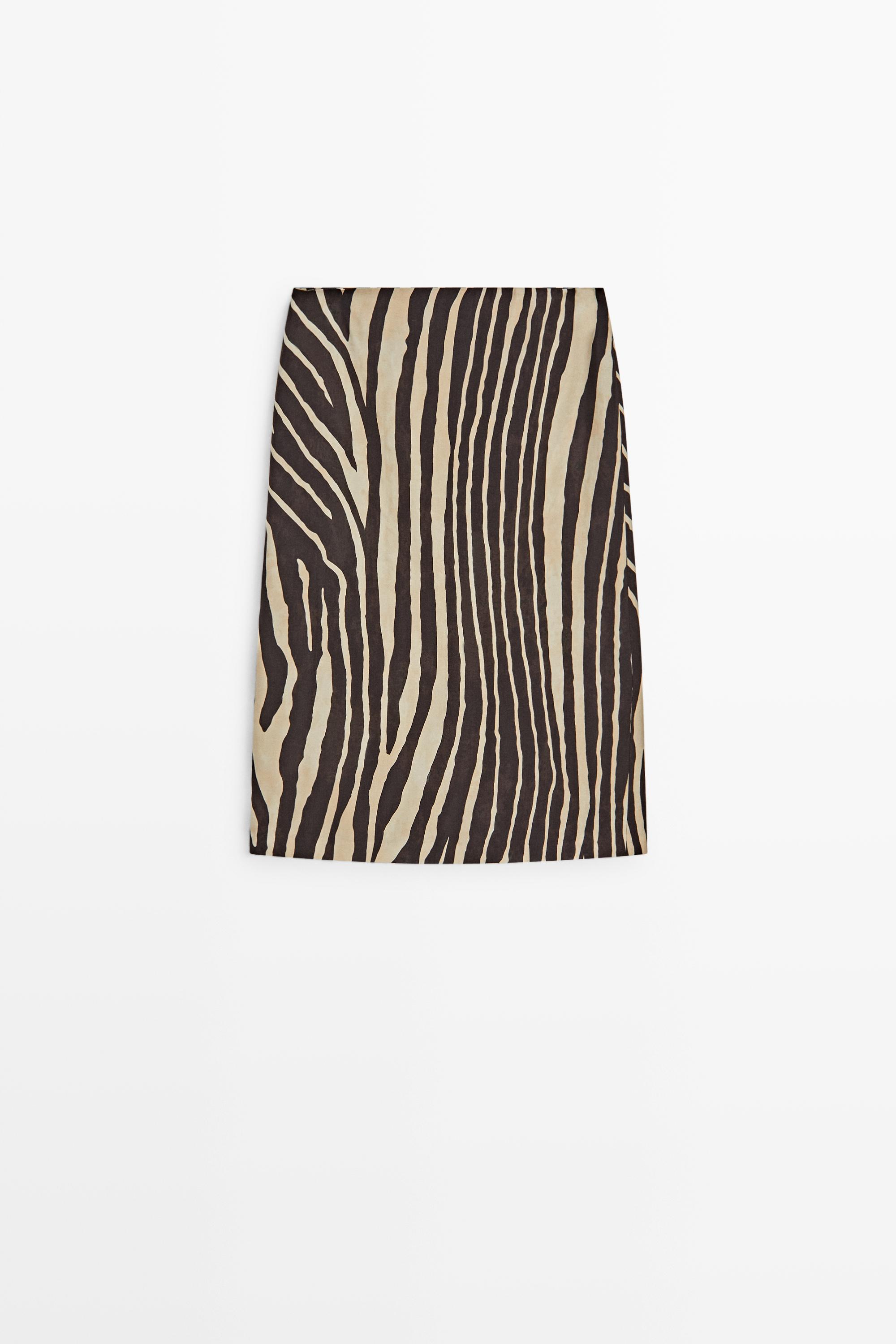Flowing tube skirt Blush-Beige