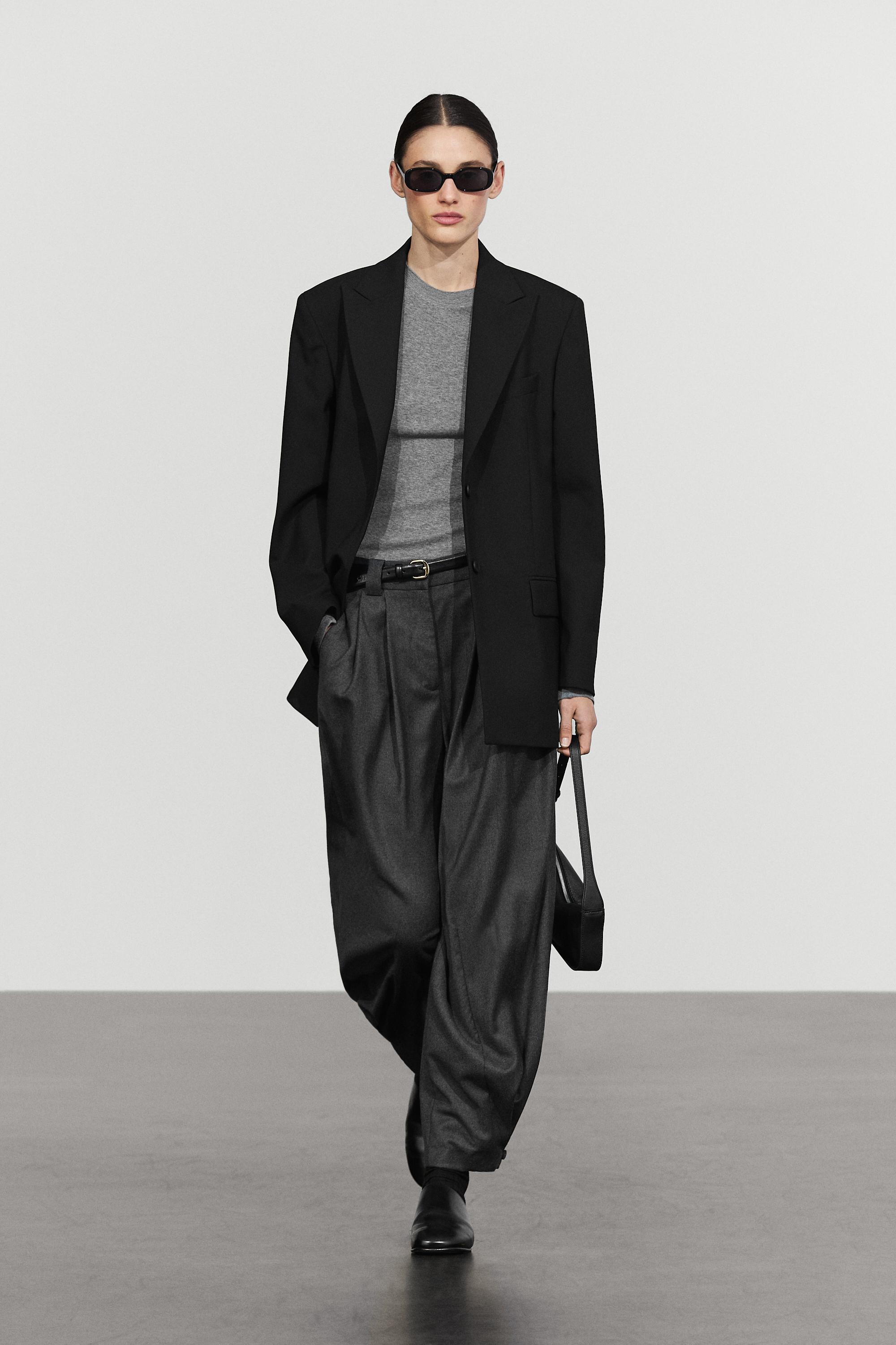 100% Wool Suit Blazer Black