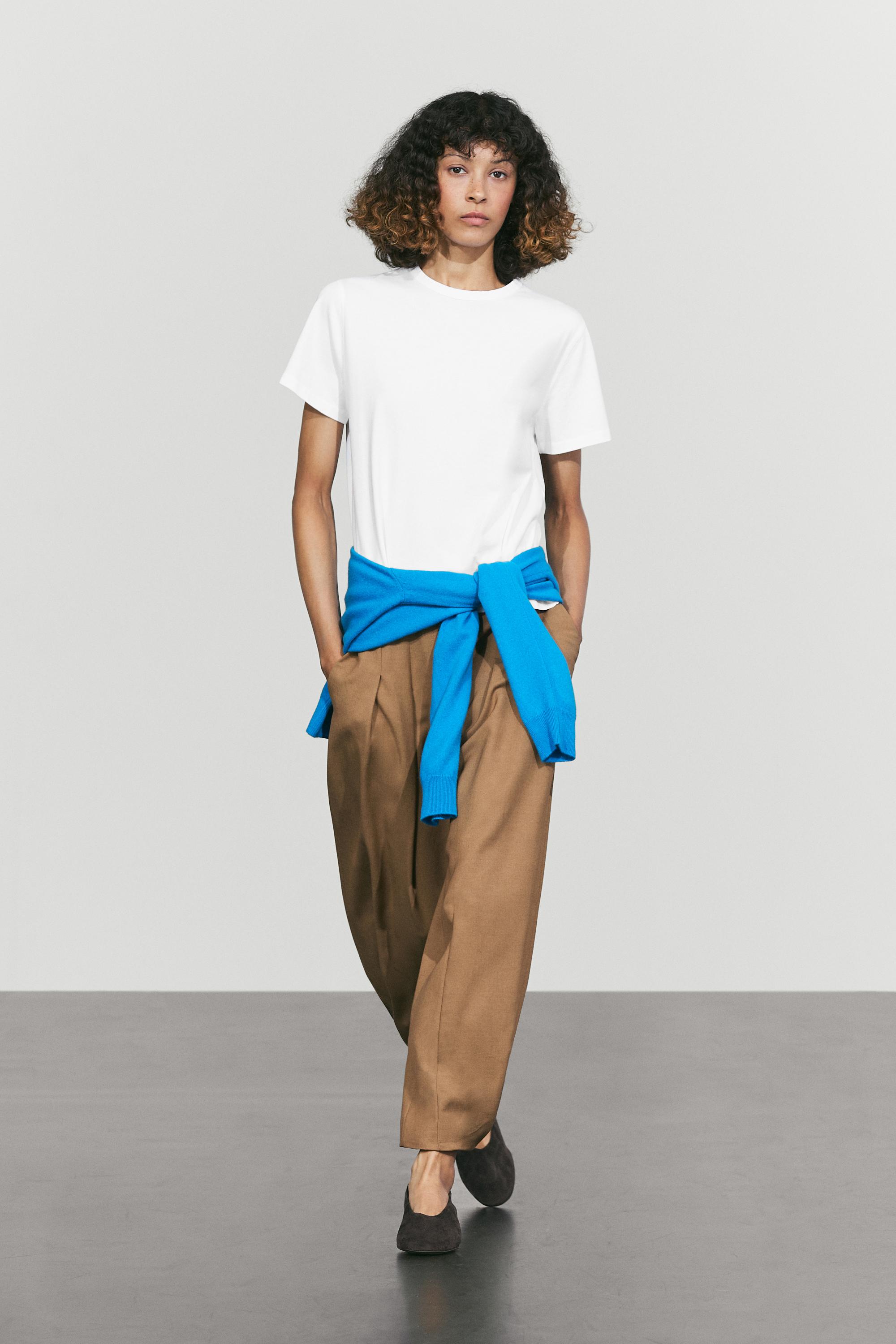 100% cotton short sleeve T-shirt Off White