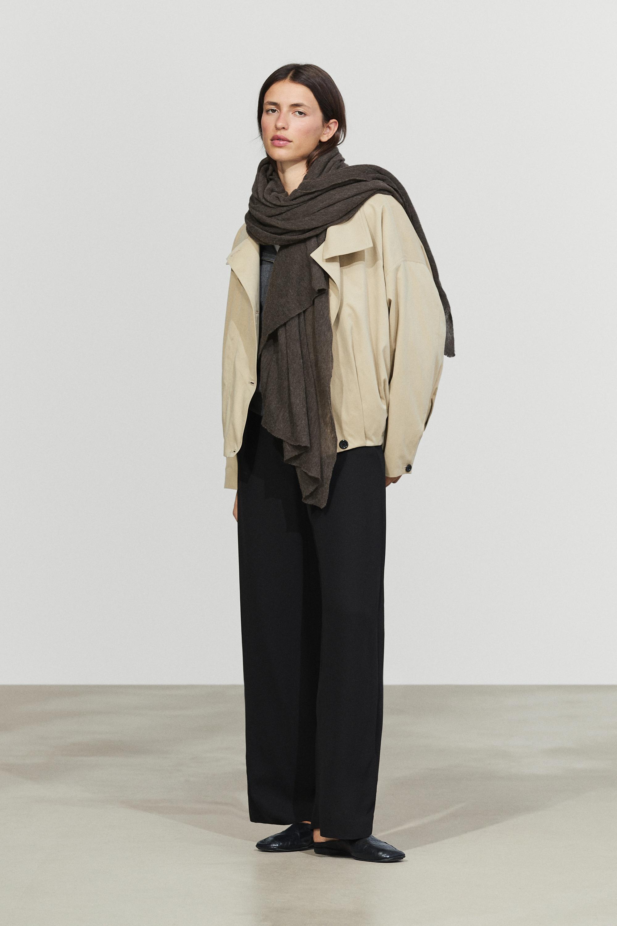 100% Cashmere scarf Brown