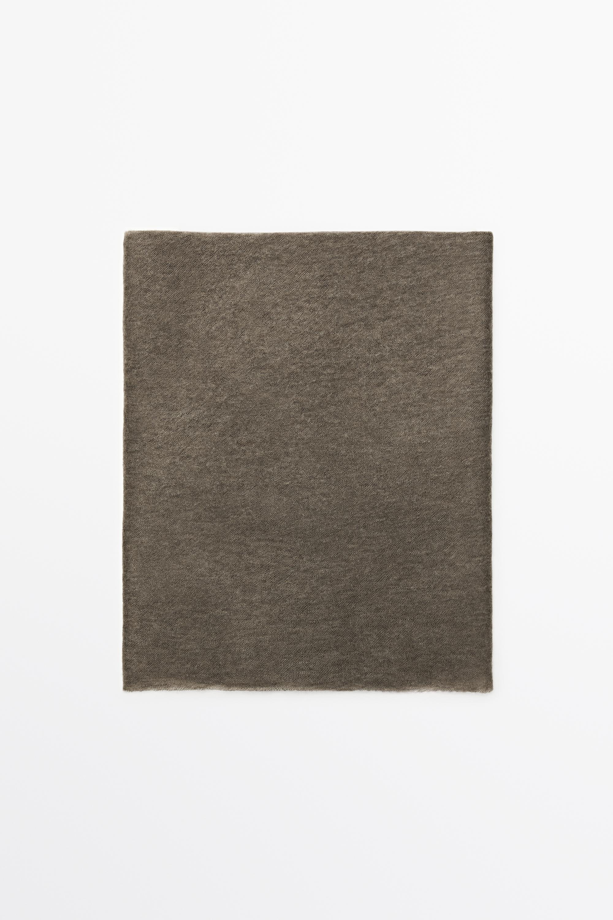 100% Cashmere scarf Mole Brown