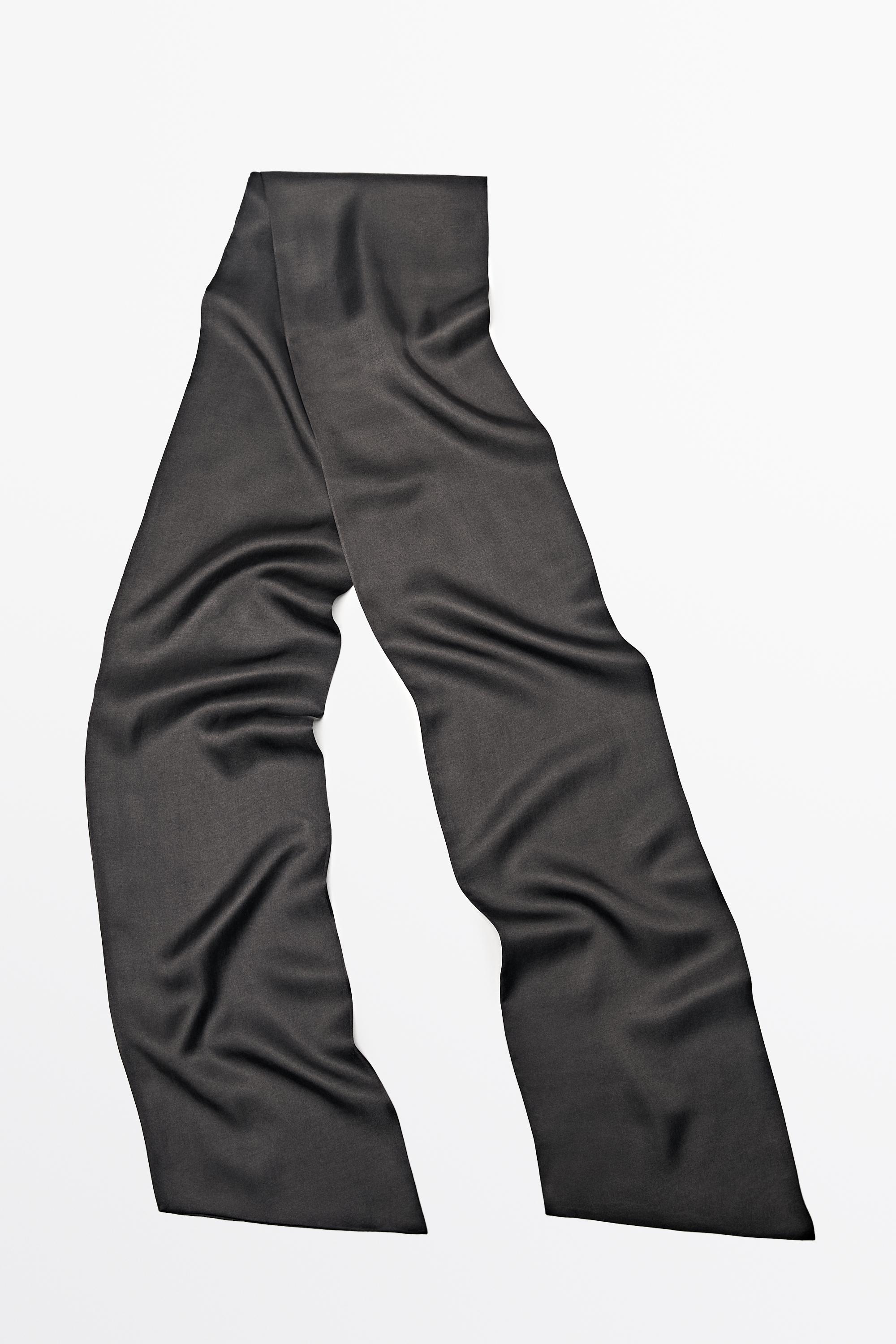 Satin scarf Anthracite Grey