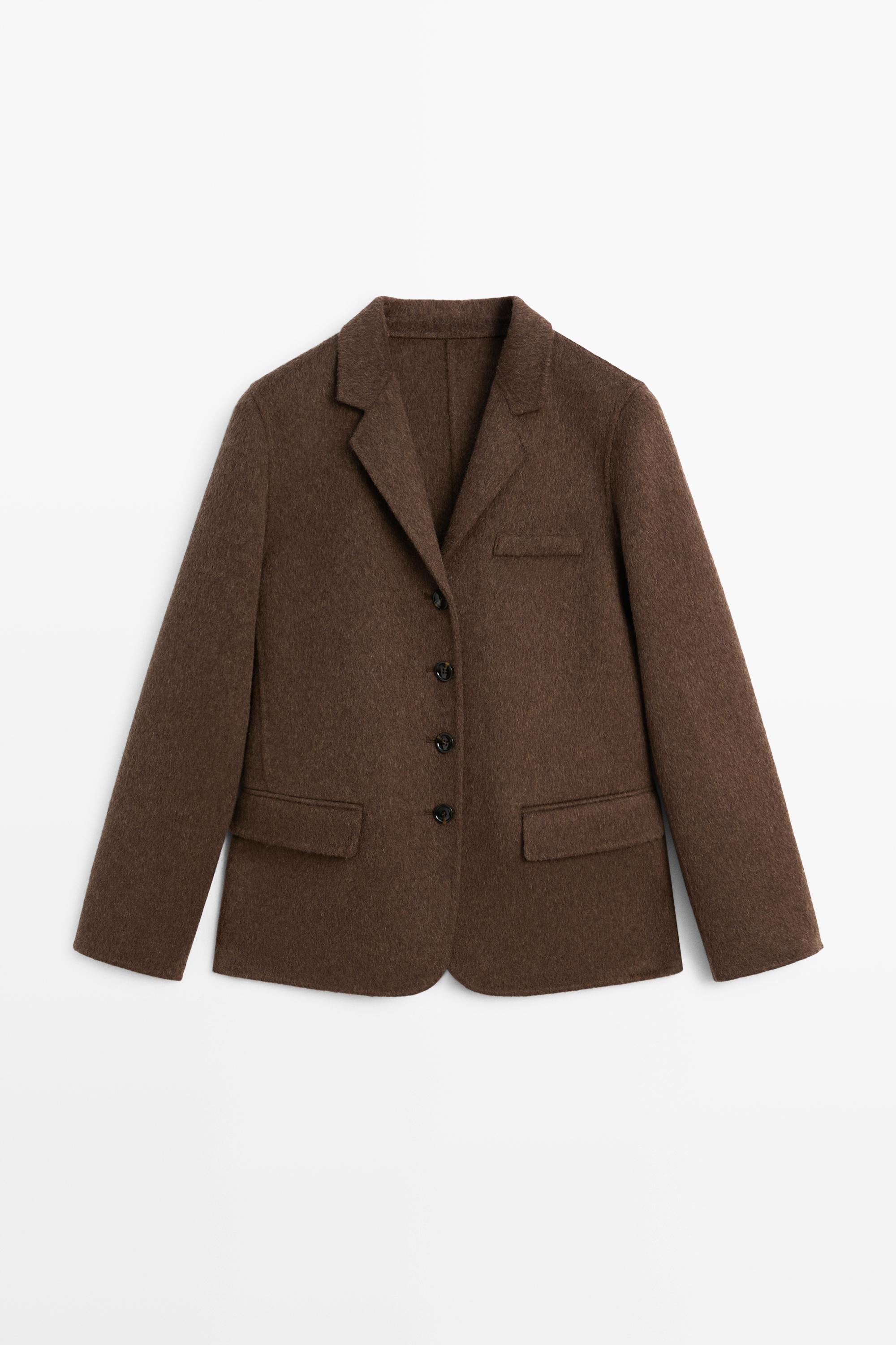 Wool blend blazer Brown